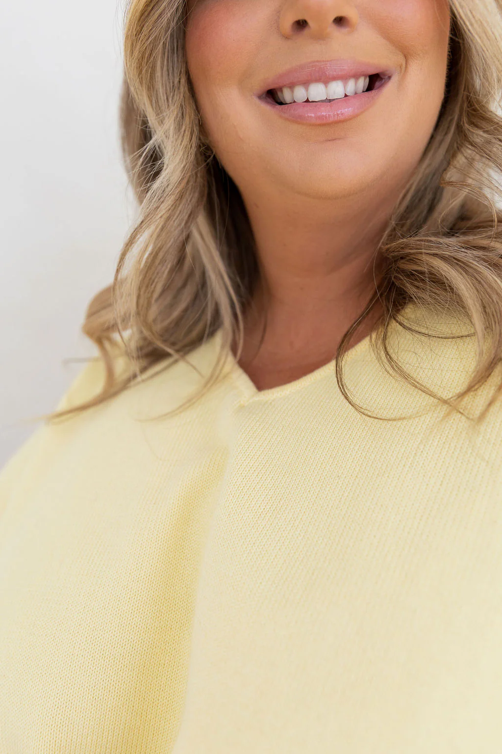 Blakely Crop Knit in Pastel Yellow - Image 7