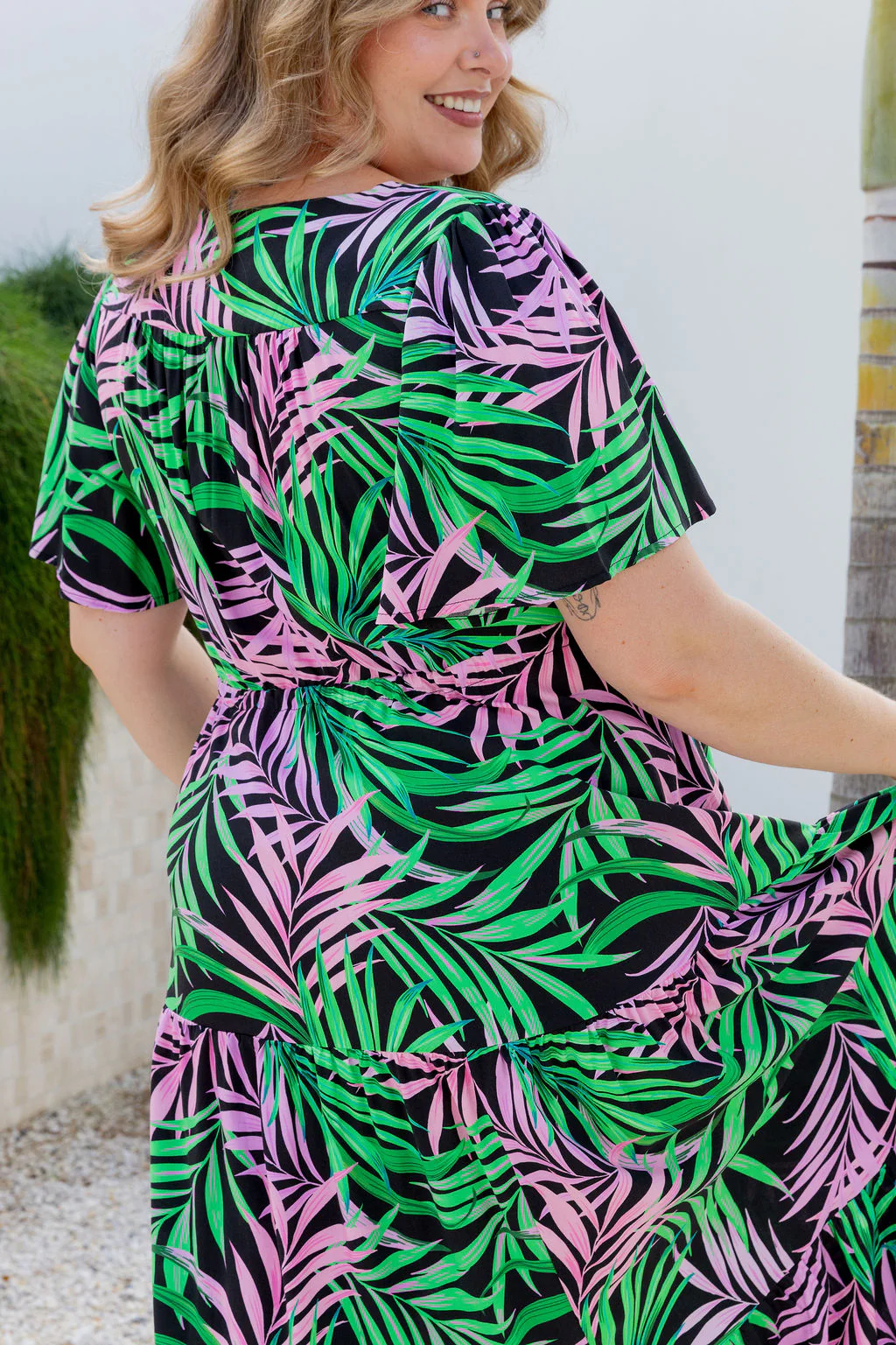 Bonnie Dress in Midnight Jungle - Image 9
