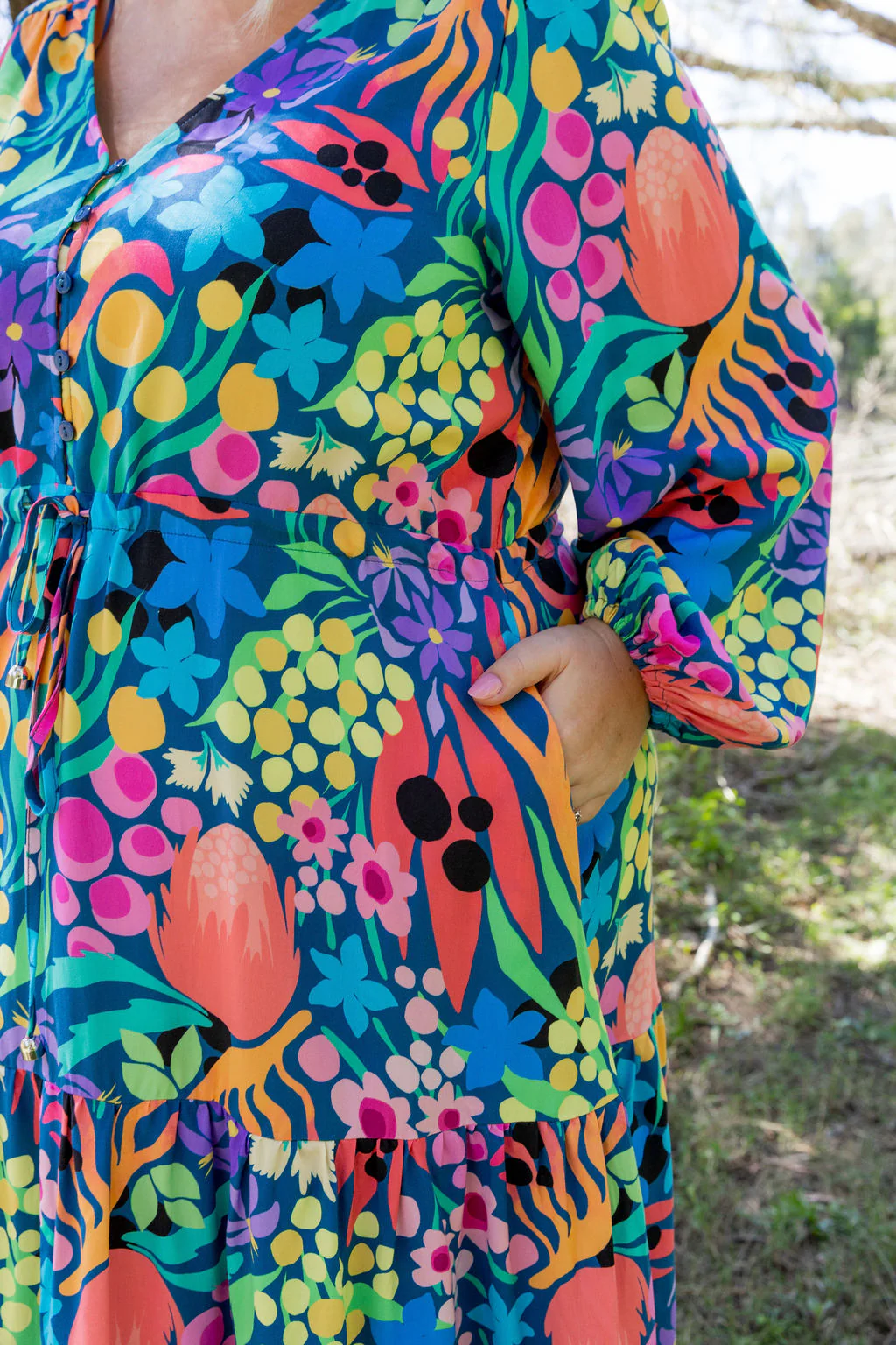 Bonnie Long Sleeve Dress in Natives by Kasey Rainbow - Image 14