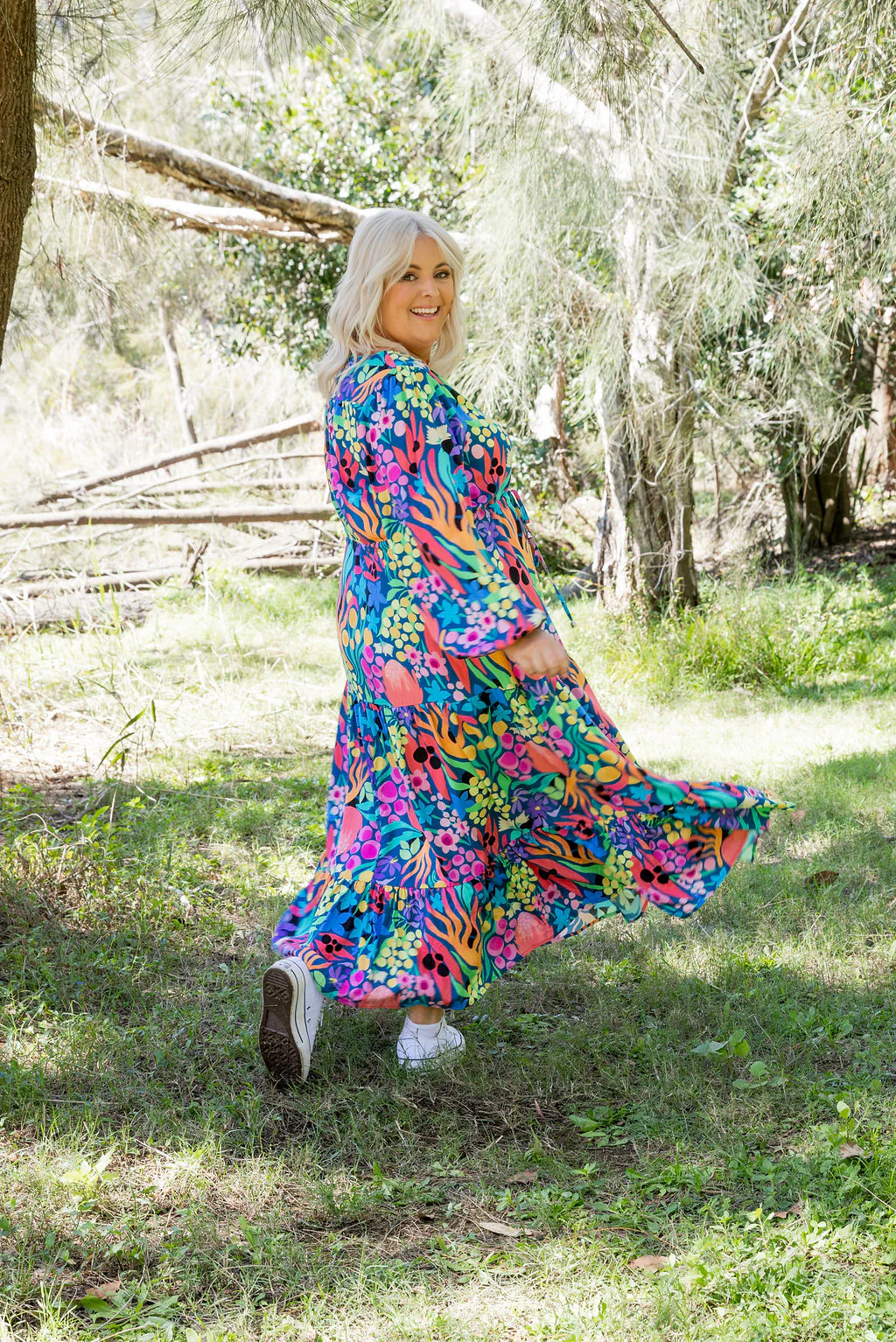 Bonnie Long Sleeve Dress in Natives by Kasey Rainbow - Image 20
