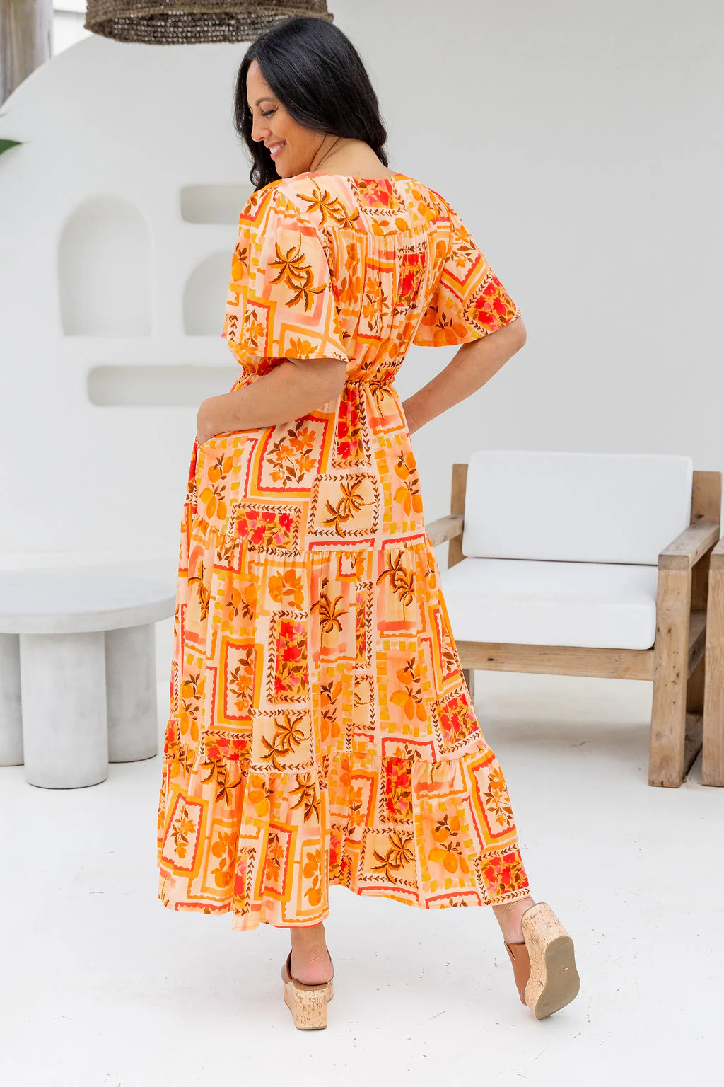 Bonnie Dress in Sunkissed Mosaic - Image 11