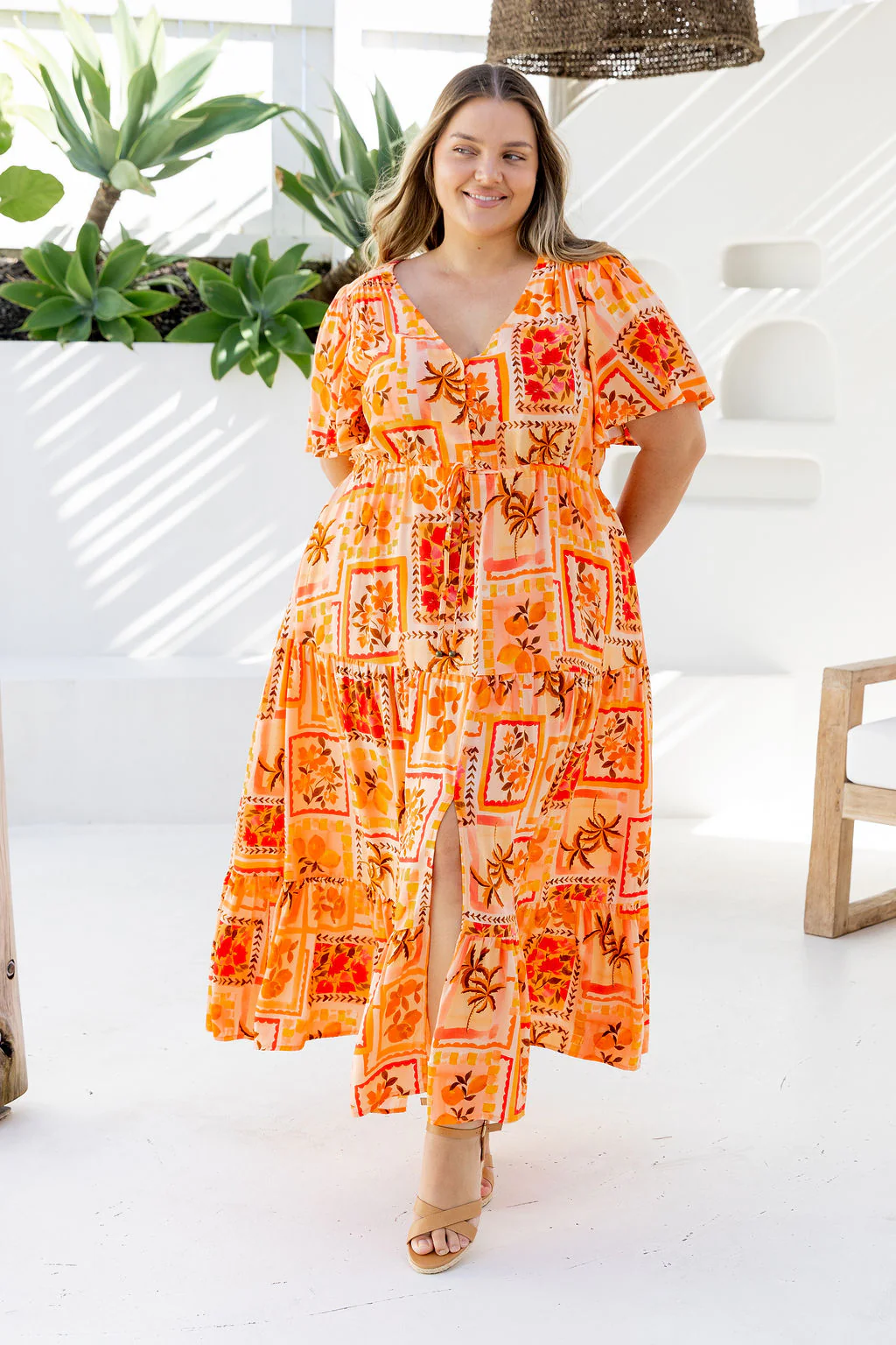 Bonnie Dress in Sunkissed Mosaic - Image 13