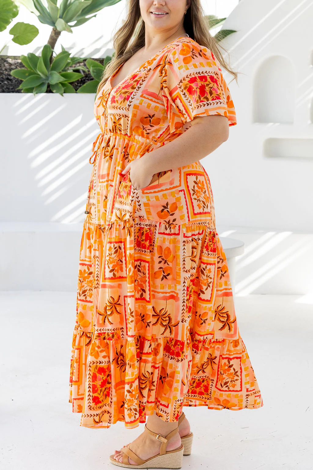 Bonnie Dress in Sunkissed Mosaic - Image 14