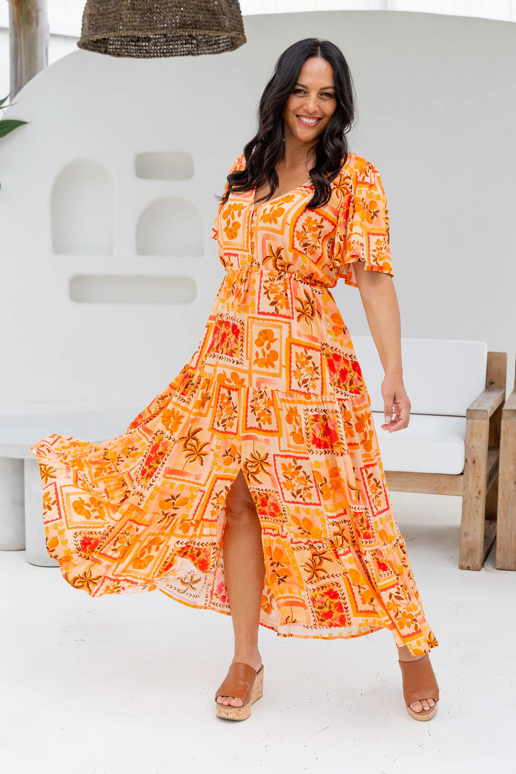 Bonnie Dress in Sunkissed Mosaic - Image 2