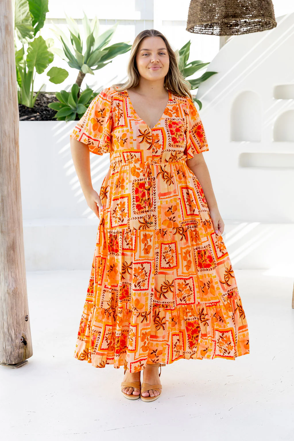 Bonnie Dress in Sunkissed Mosaic - Image 3