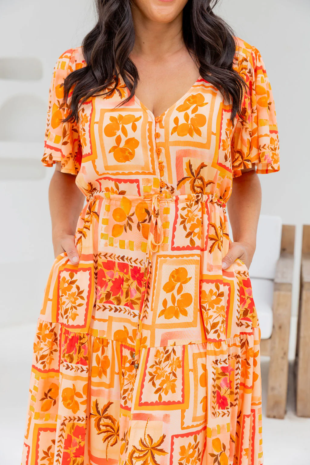 Bonnie Dress in Sunkissed Mosaic - Image 4