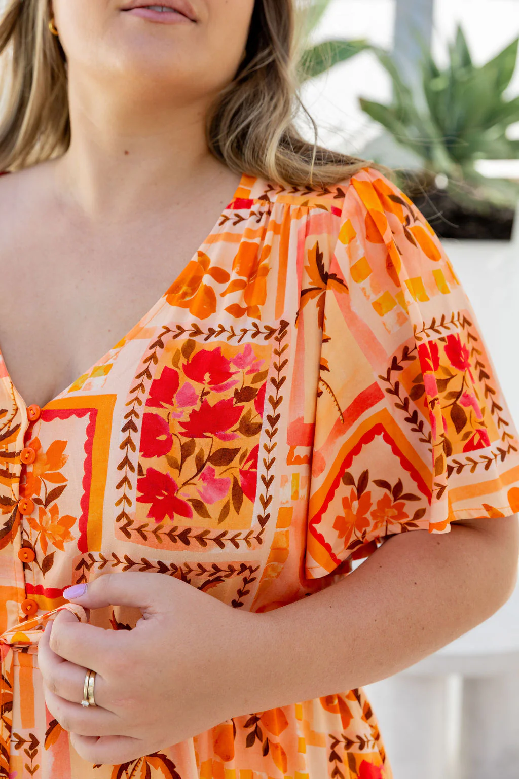Bonnie Dress in Sunkissed Mosaic - Image 7