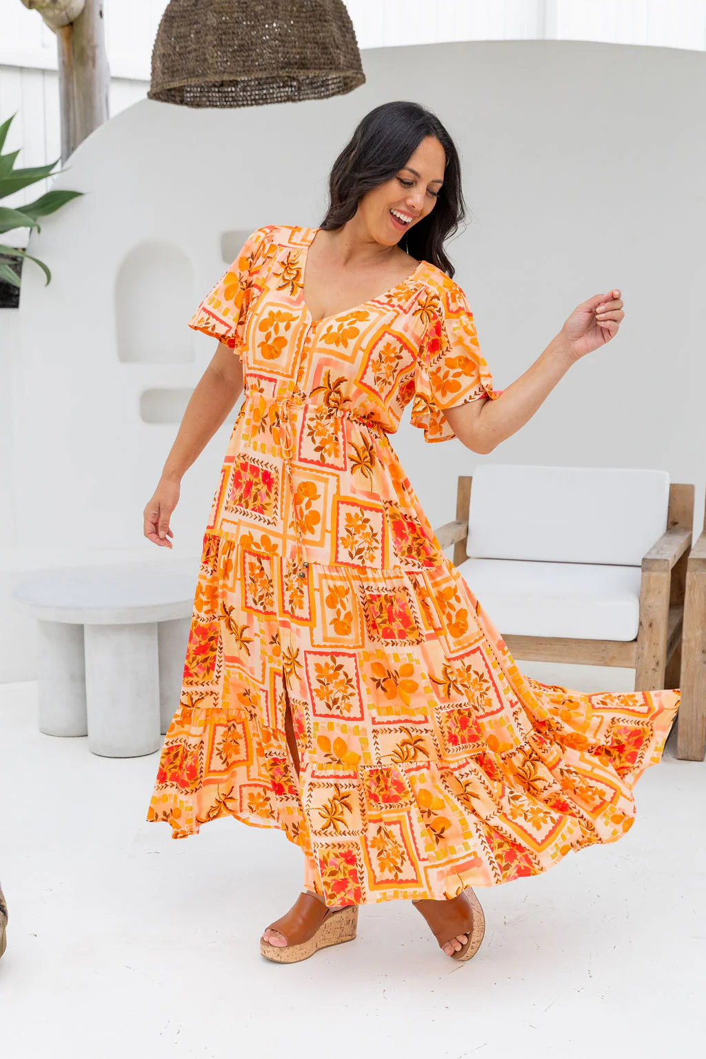Bonnie Dress in Sunkissed Mosaic - Image 9
