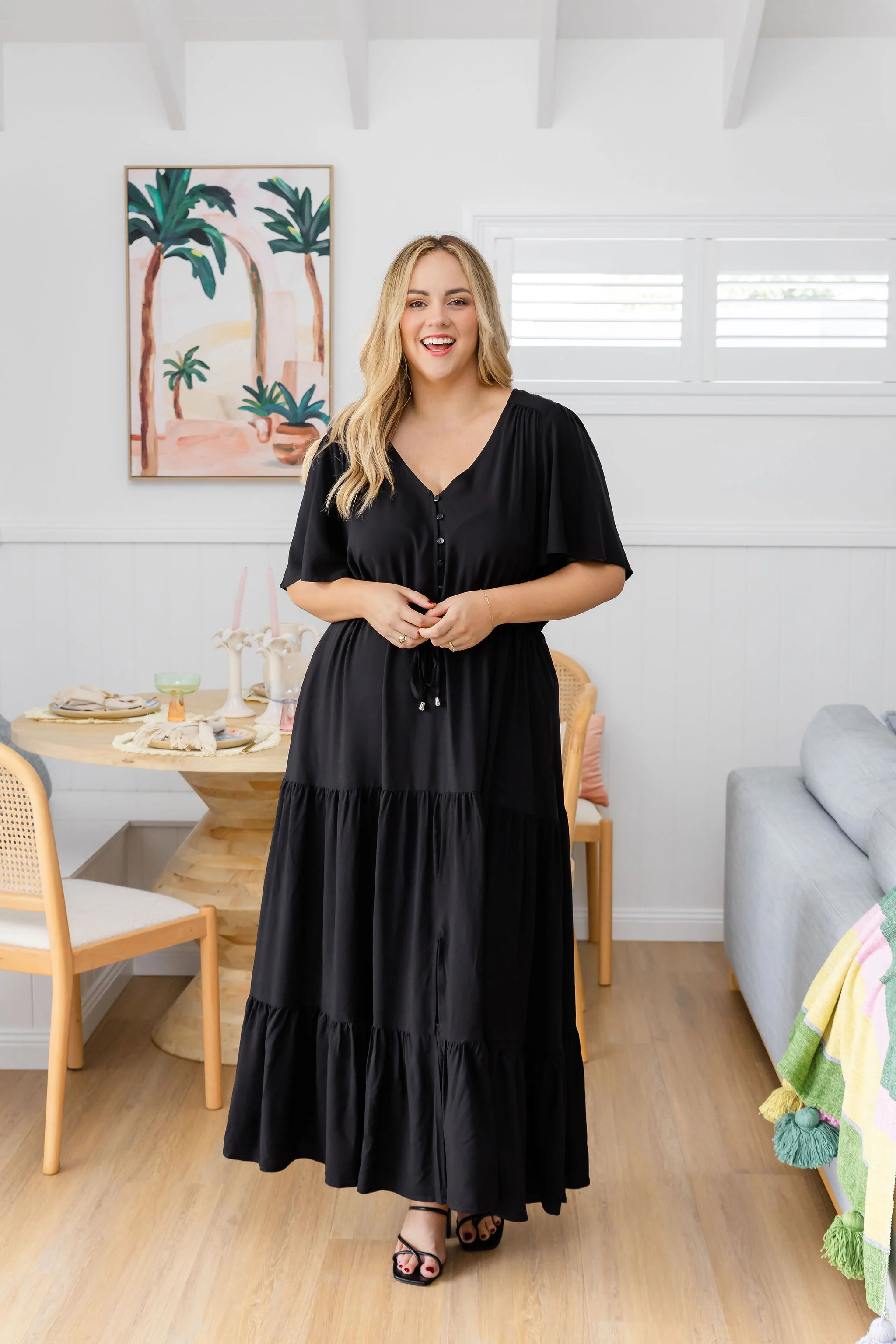 Bonnie Maxi Dress in Black - Image 10
