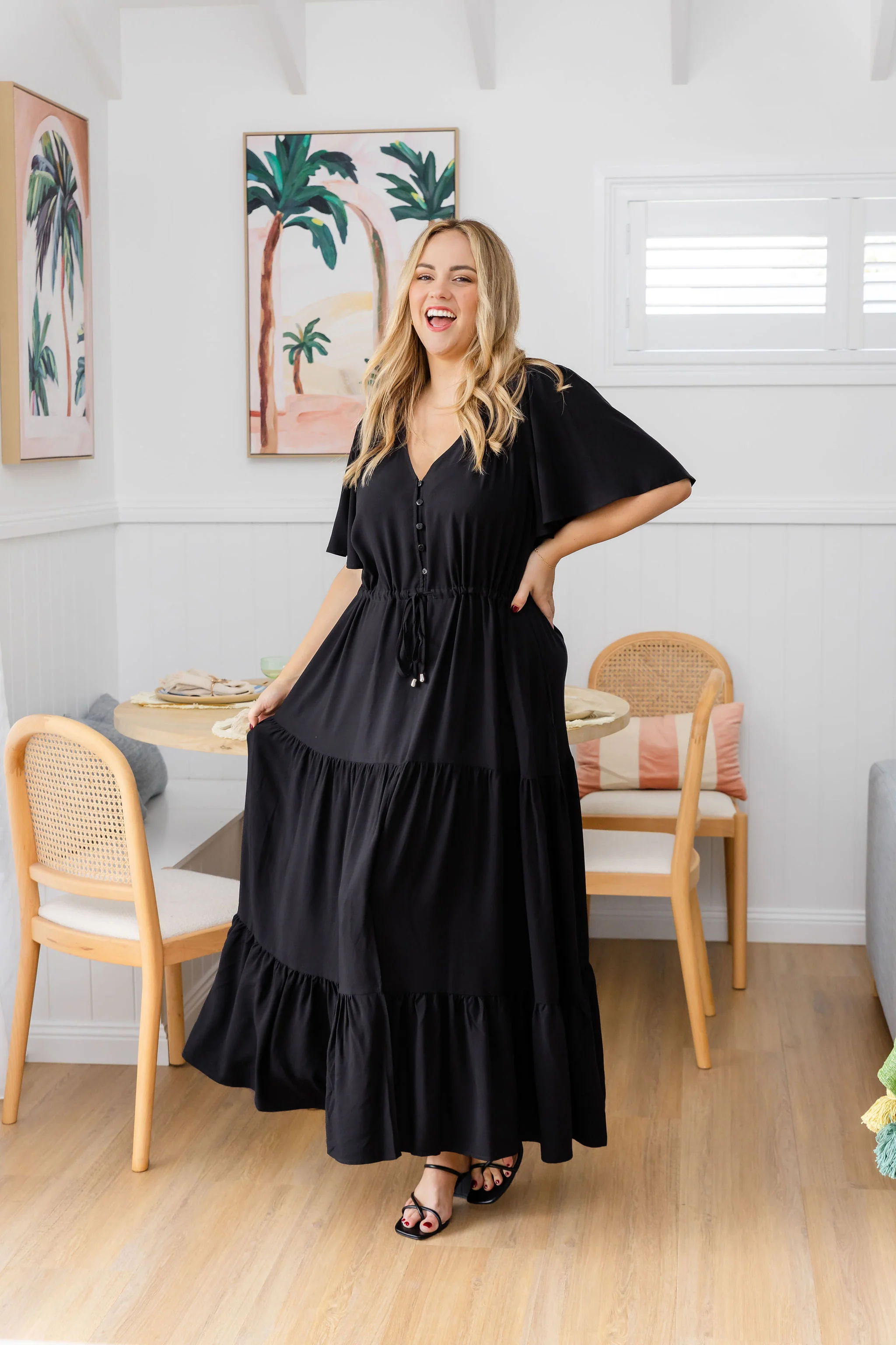 Bonnie Maxi Dress in Black - Image 12