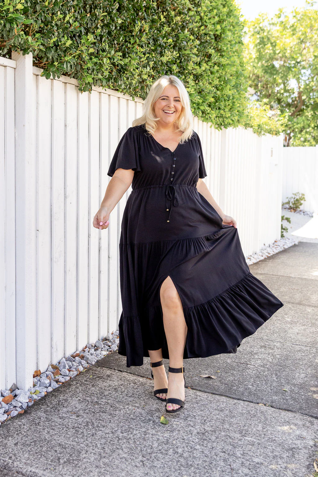 Bonnie Maxi Dress in Black - Image 19
