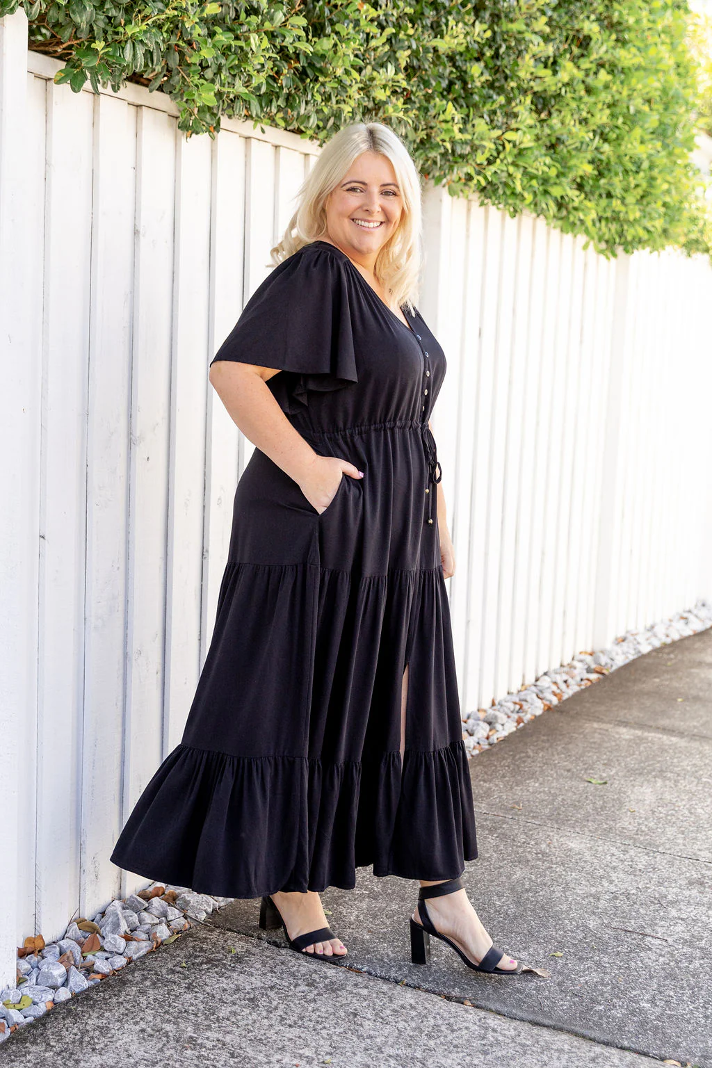 Bonnie Maxi Dress in Black - Image 22