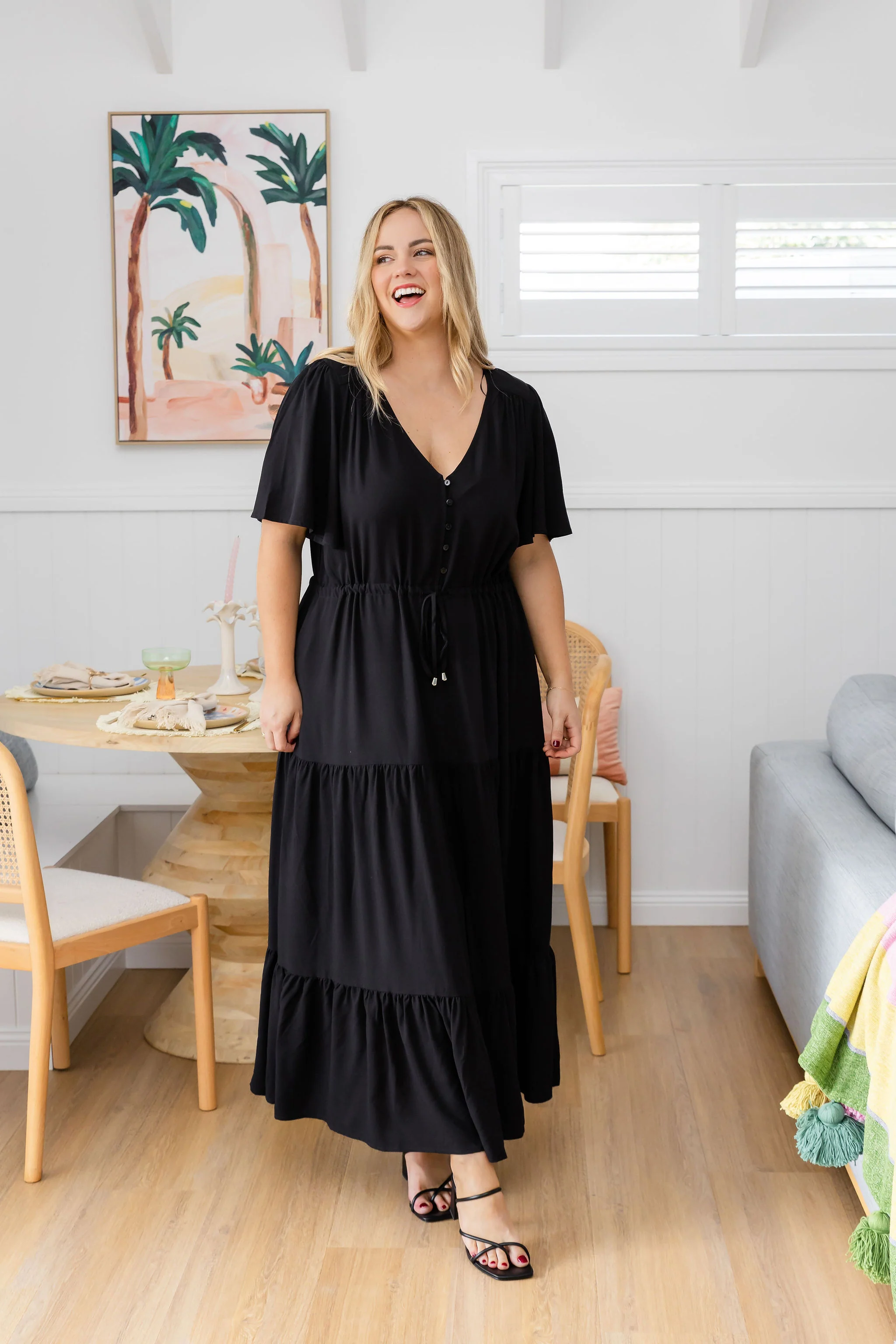 Bonnie Maxi Dress in Black - Image 24