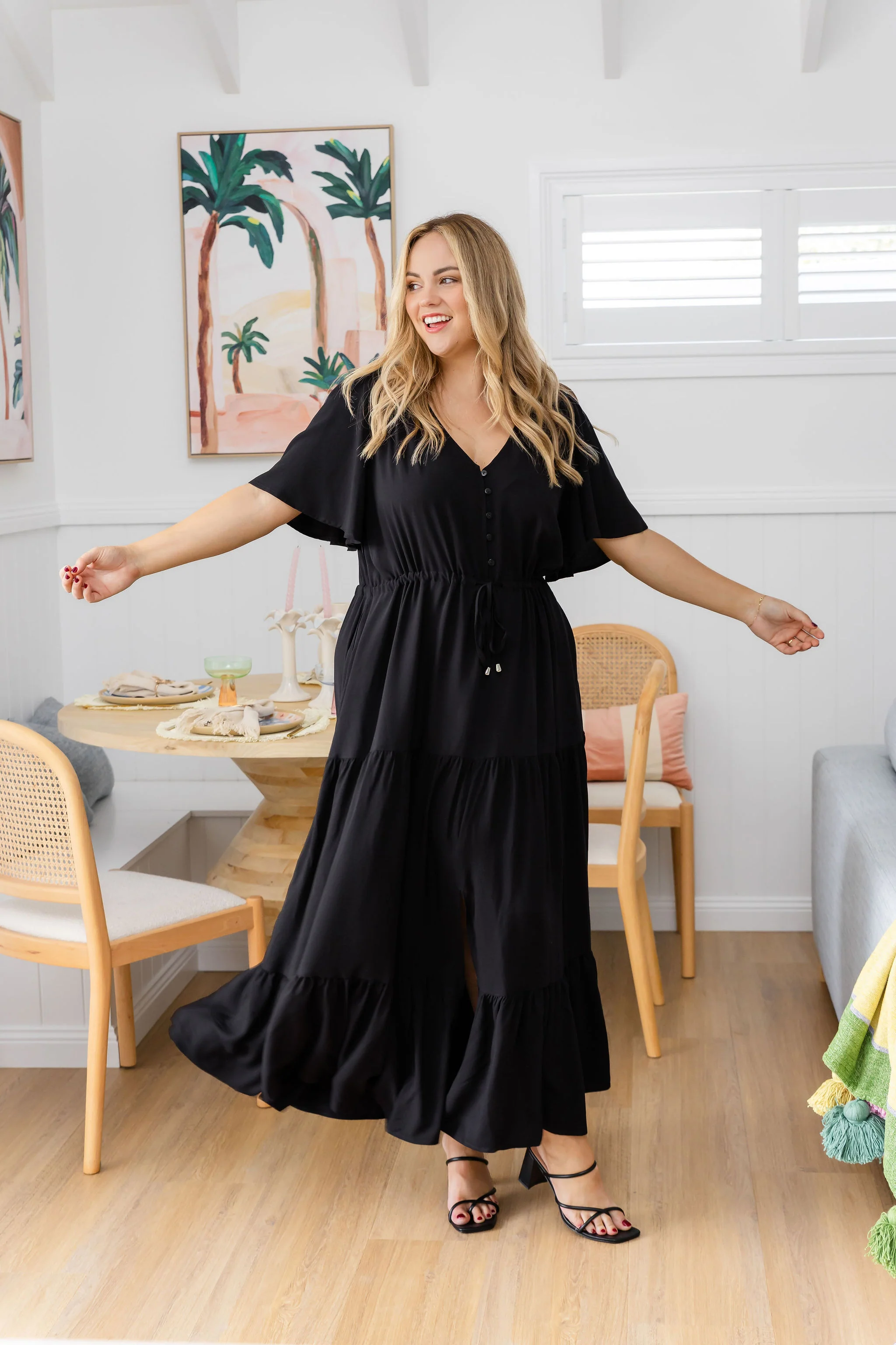 Bonnie Maxi Dress in Black - Image 6