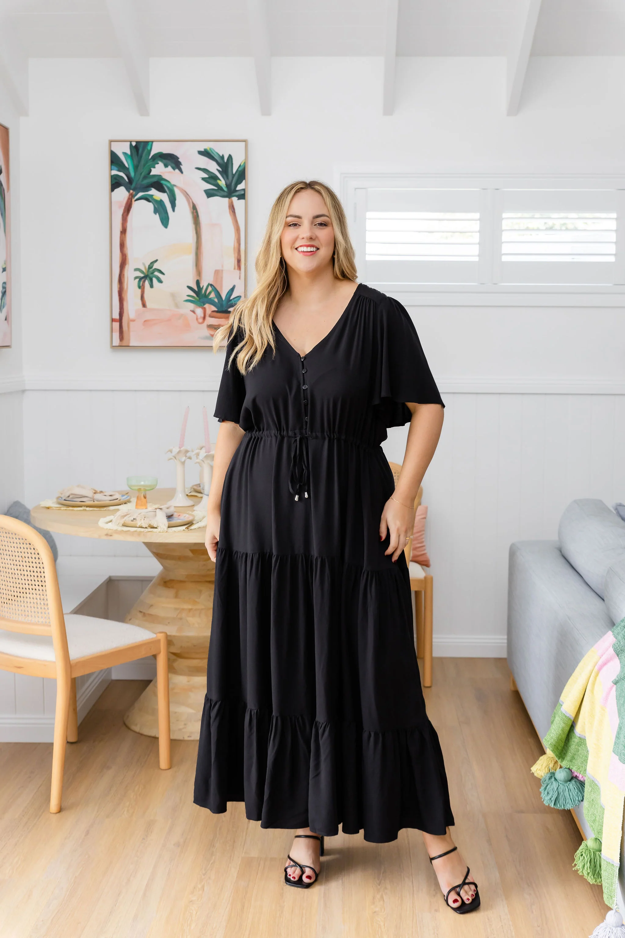 Bonnie Maxi Dress in Black - Image 8