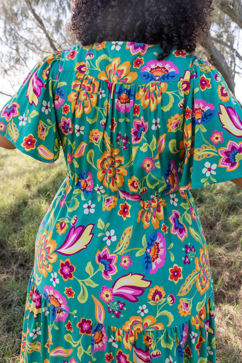 Bonnie Maxi Dress in Emerald Dreams - Image 15