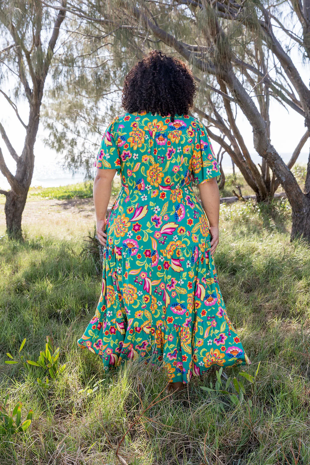 Bonnie Maxi Dress in Emerald Dreams - Image 16