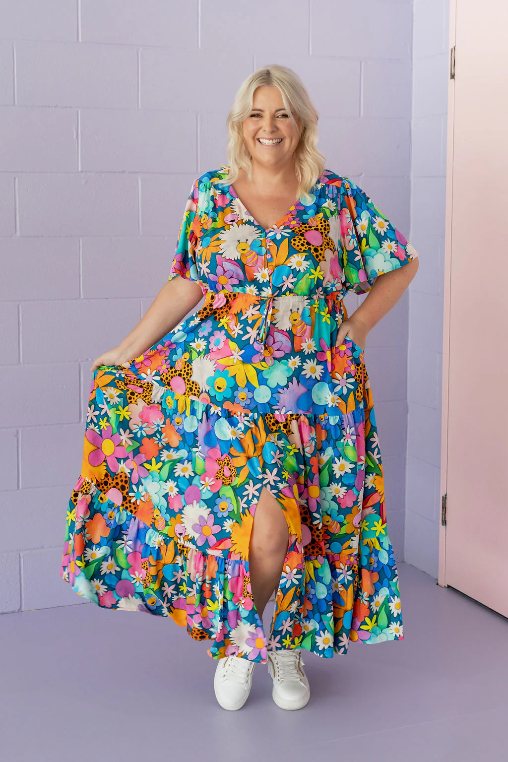 Bonnie Maxi Dress in Kutopia Floral by Kasey Rainbow - Image 2