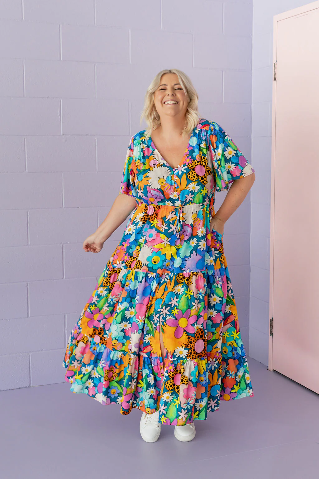 Bonnie Maxi Dress in Kutopia Floral by Kasey Rainbow - Image 9