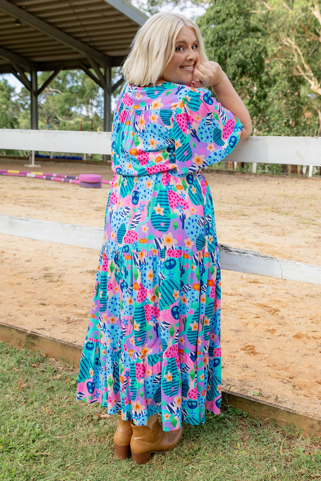 Bonnie Maxi Dress in Small Horse Club by Deb McNaughton - Image 12