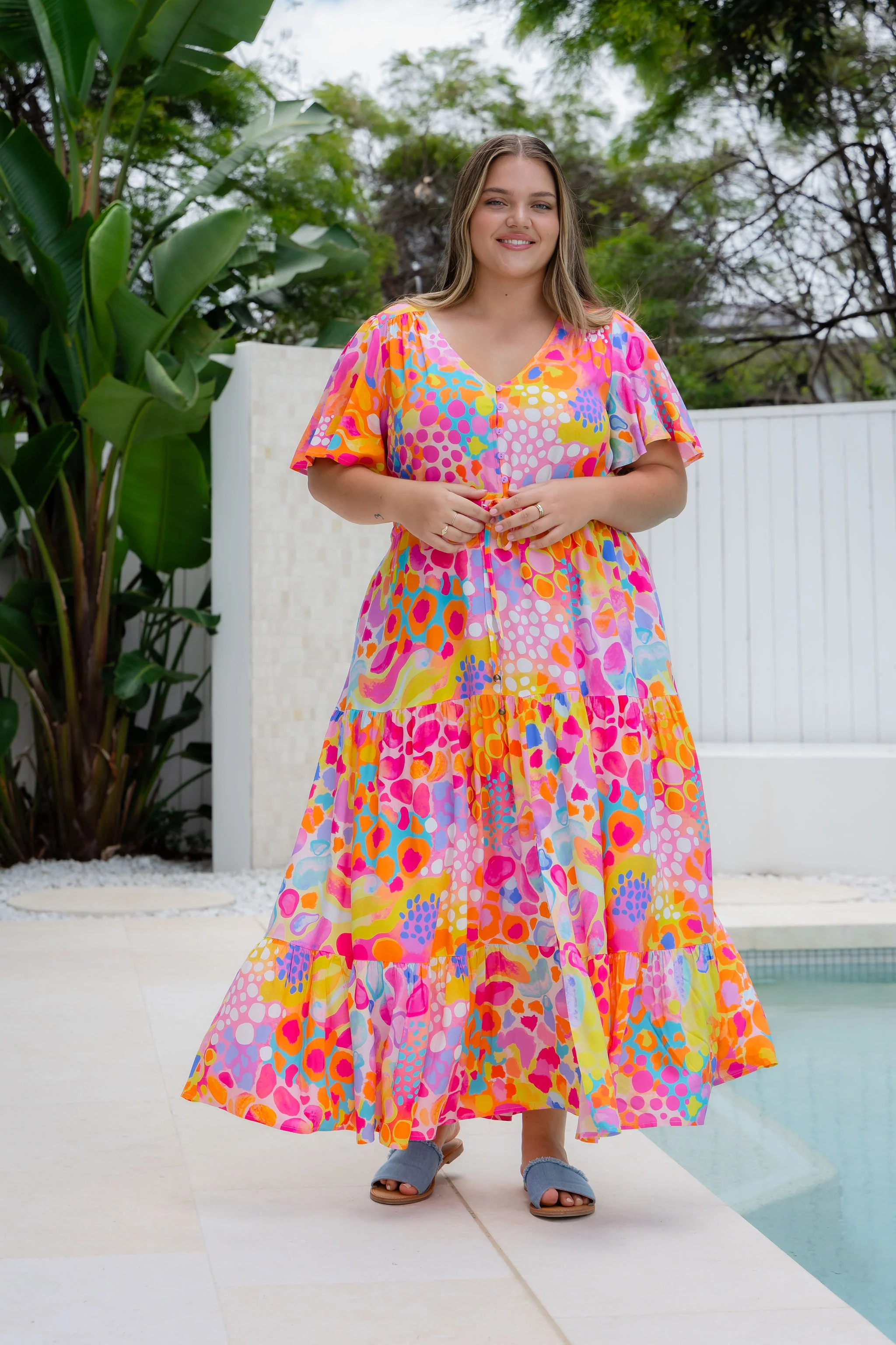 Bonnie Maxi Dress in Tequila Sunrise by Kasey Rainbow - Image 4
