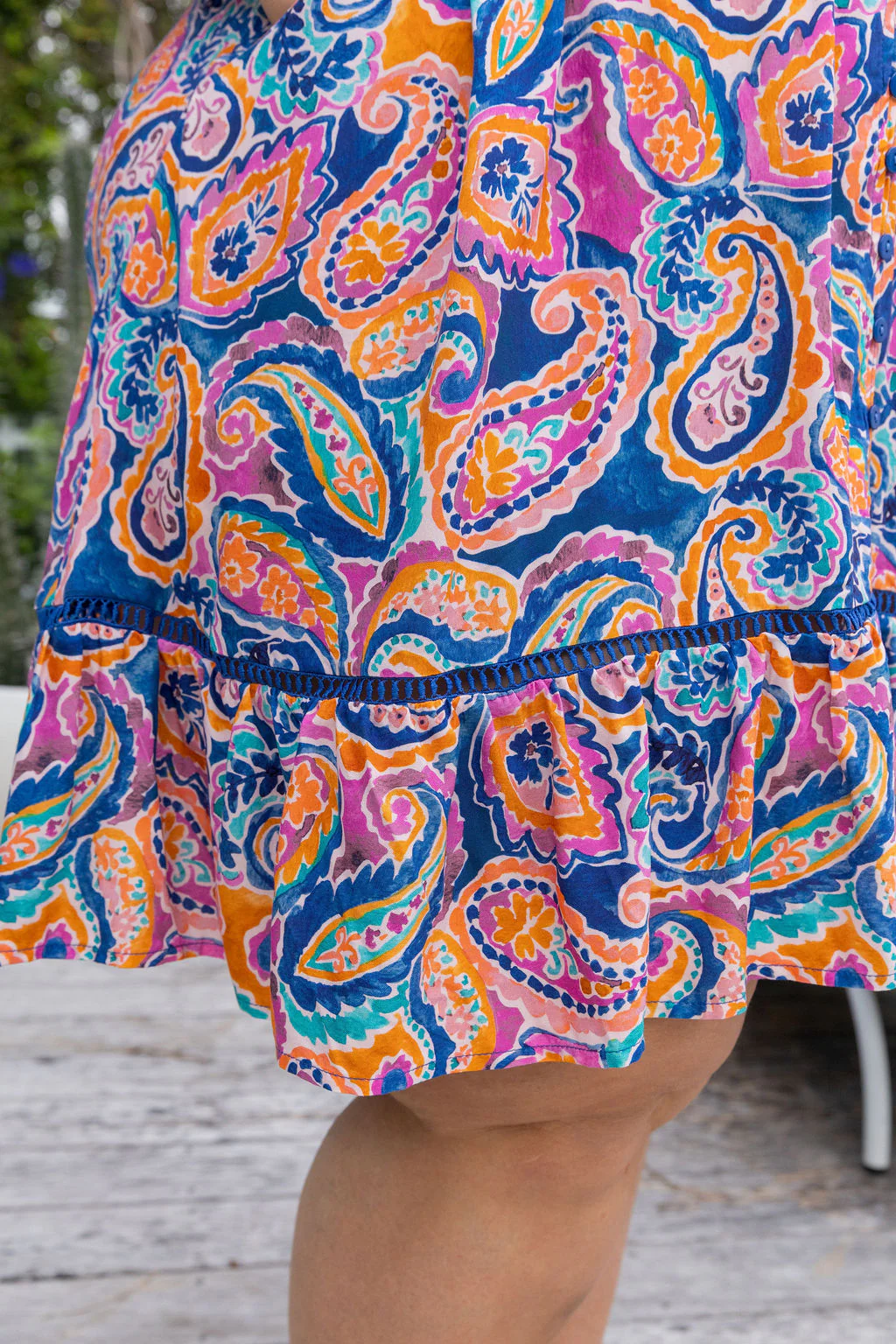 Brontie Dress in Rainbow Boteh - Image 19