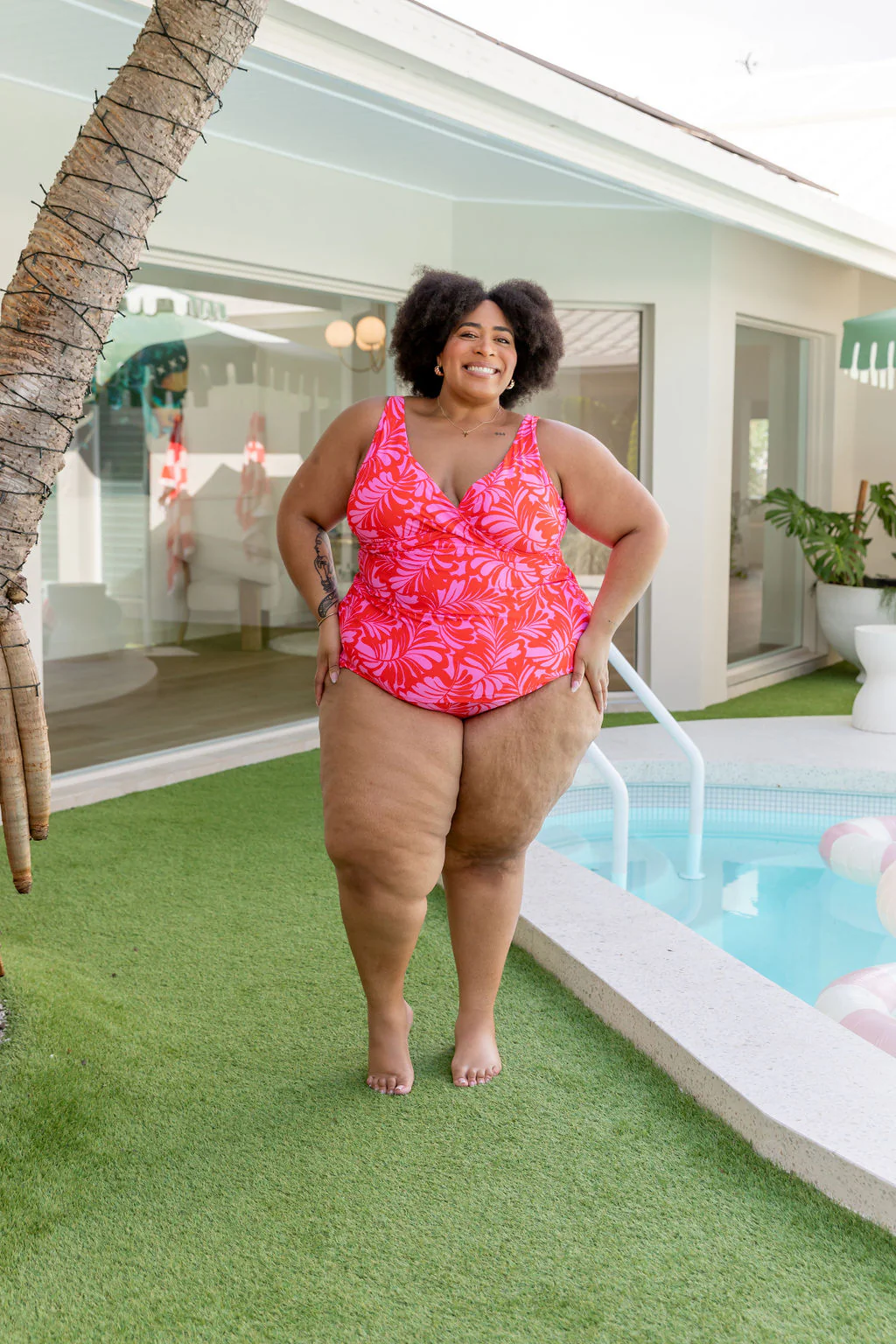 Burleigh Tankini Top In Pink Jungle - Image 27