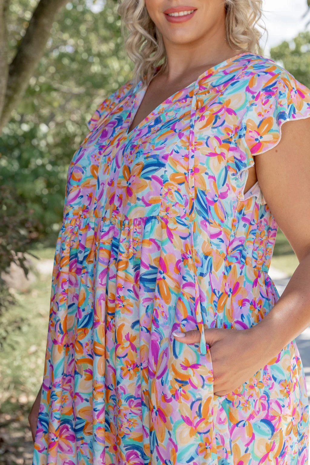 Carmody Dress in Carnival Floral - Image 3