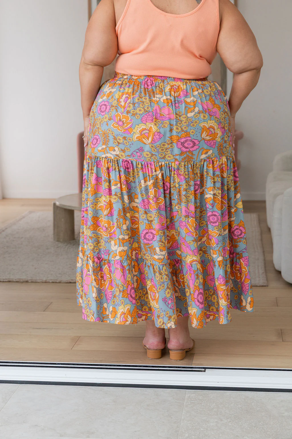 Carrie Skirt in Ash Mixed Floral - Image 18