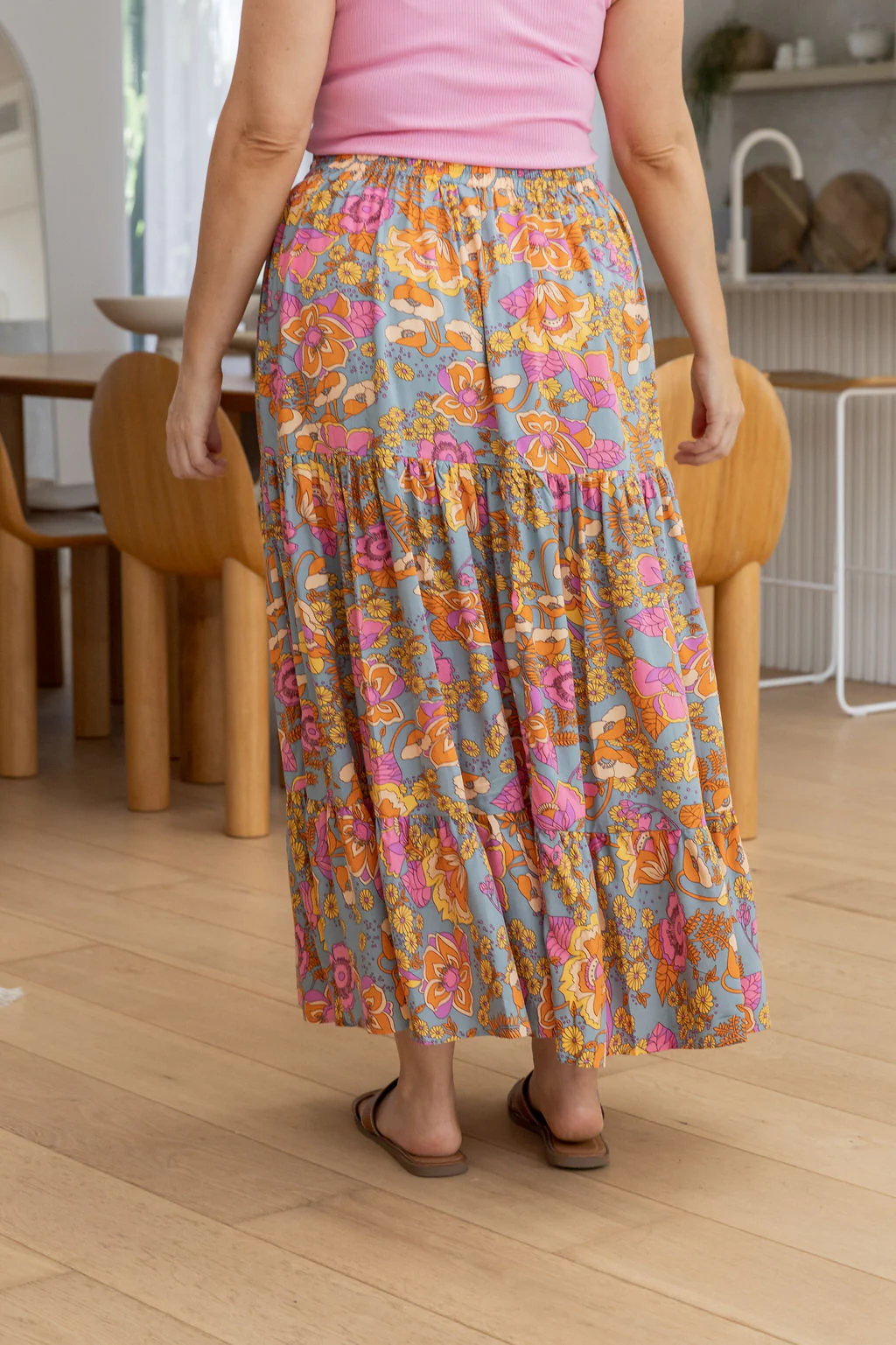 Carrie Skirt in Ash Mixed Floral - Image 27