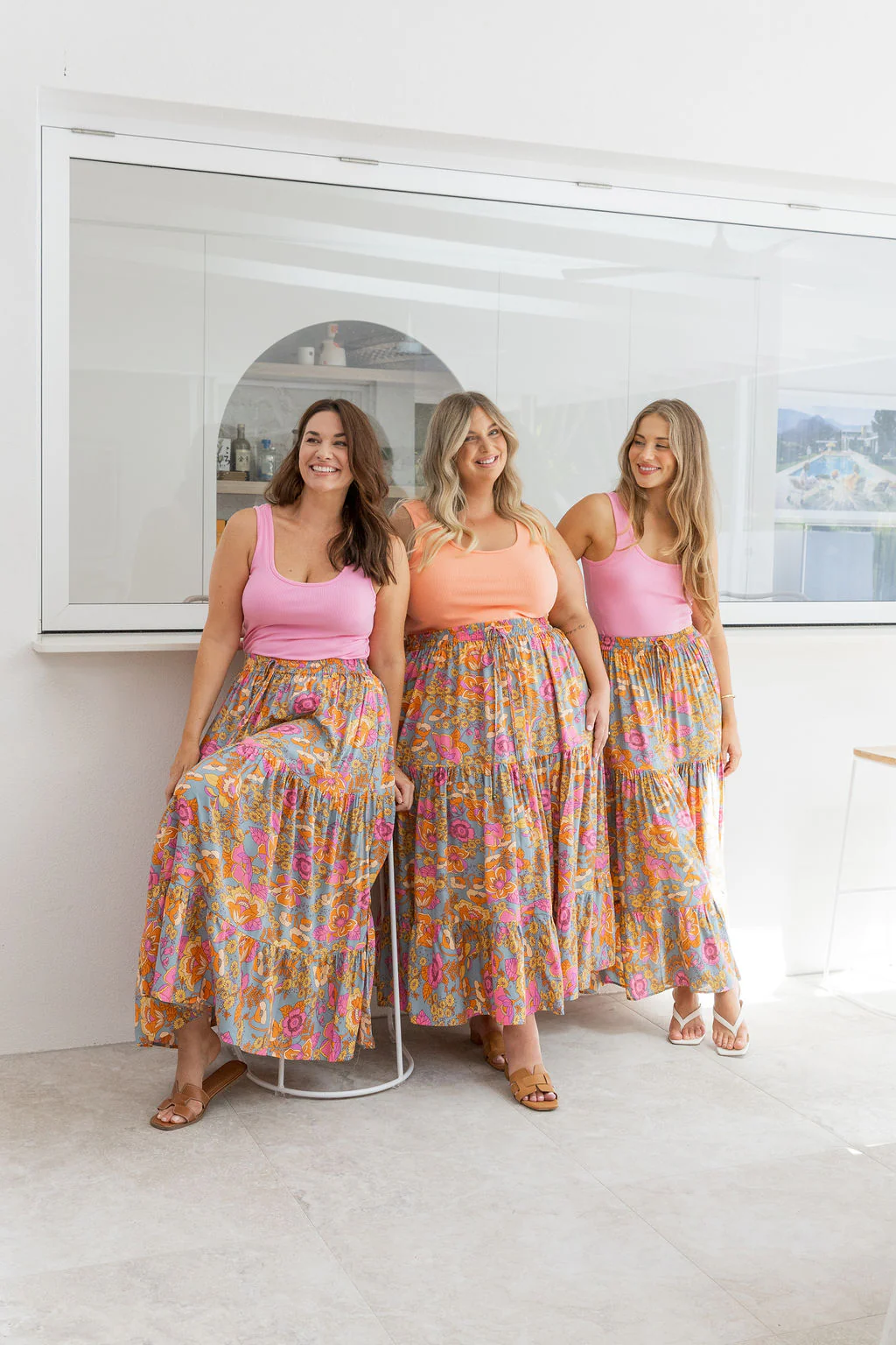 Carrie Skirt in Ash Mixed Floral - Image 4