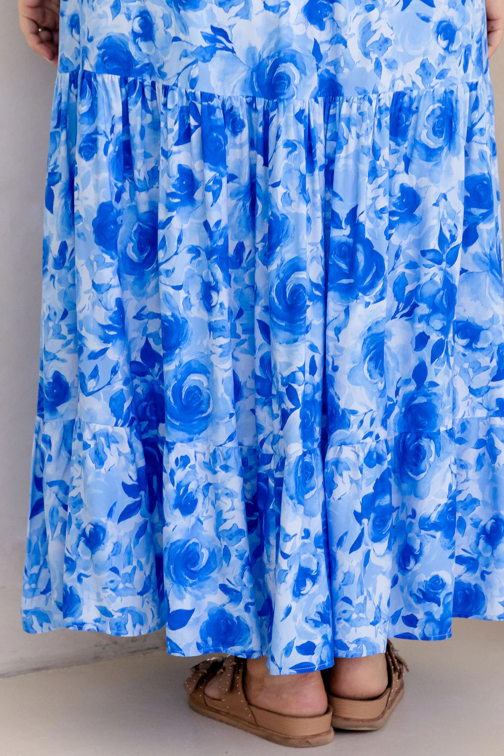 Carrie Skirt In Blue Roses - Image 10