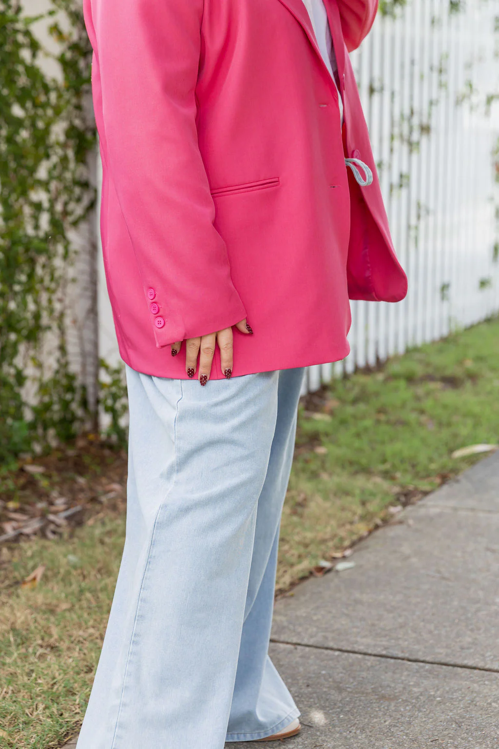 Celine Blazer in Fuchsia - Image 11