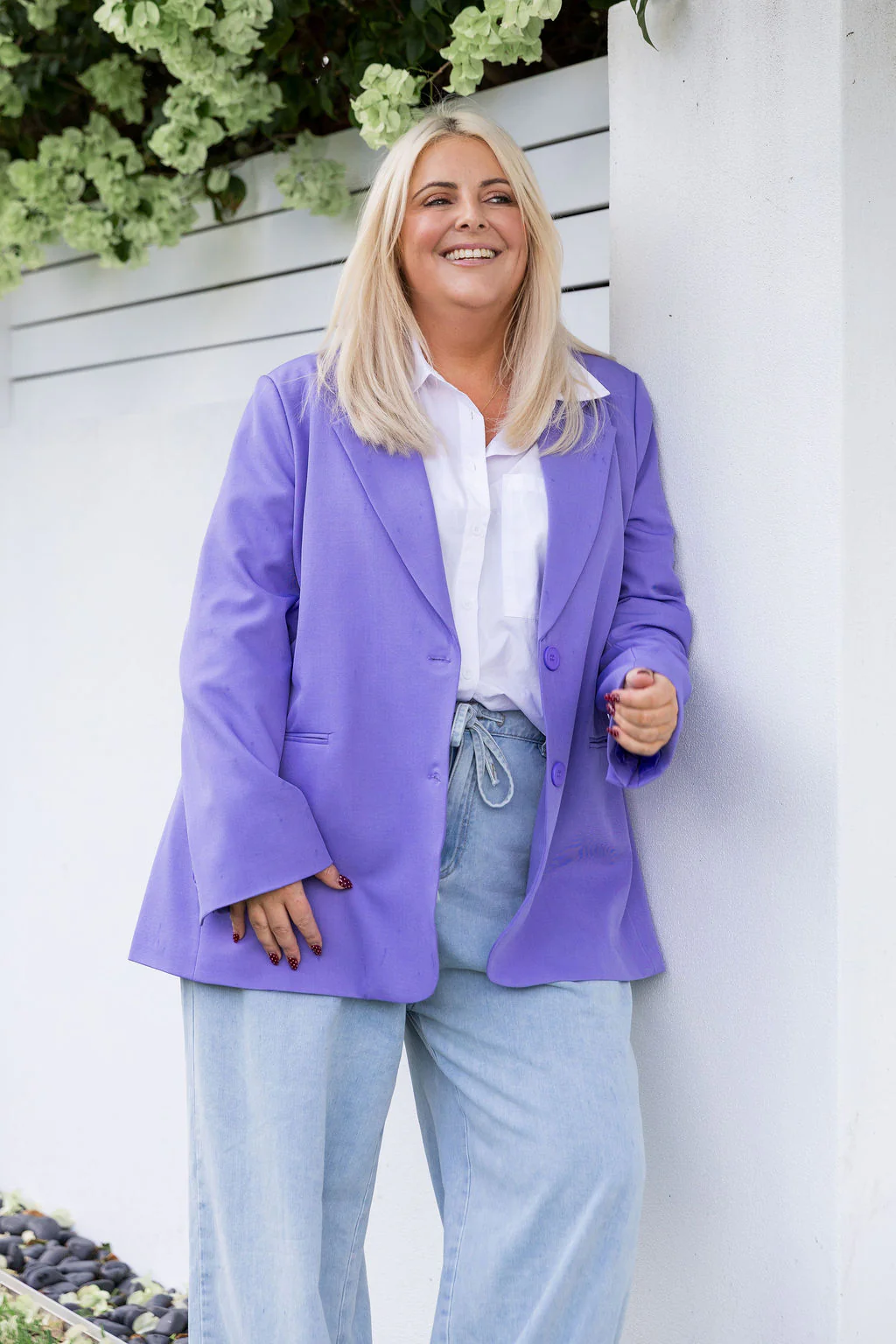 Celine Blazer in Purple