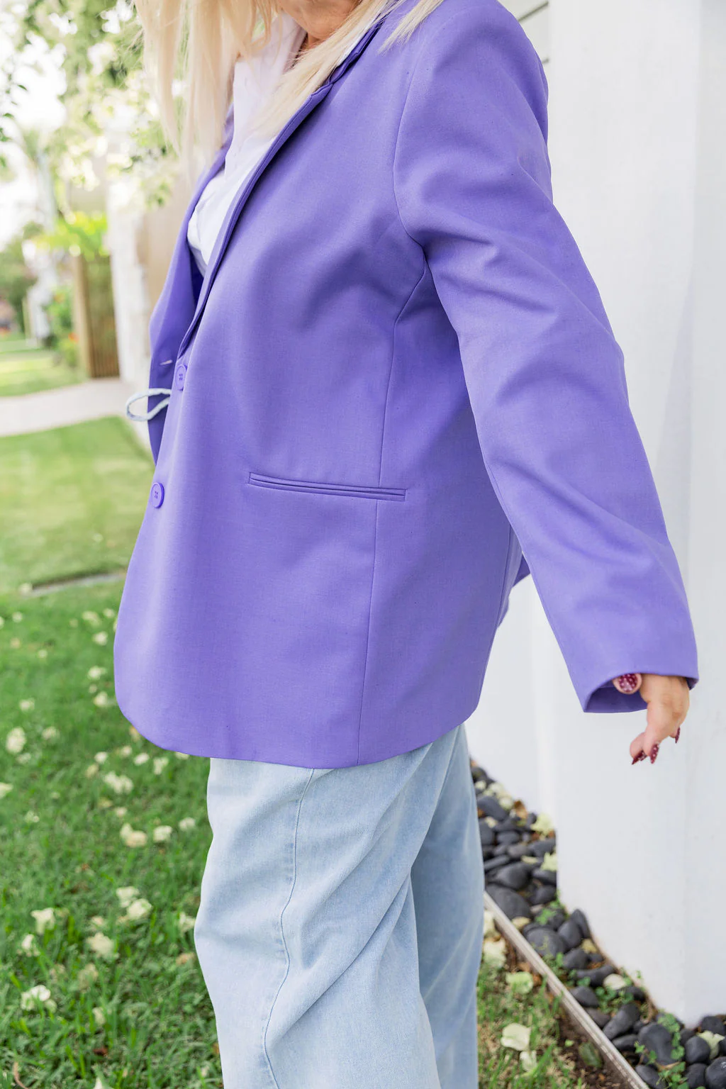 Celine Blazer in Purple - Image 10