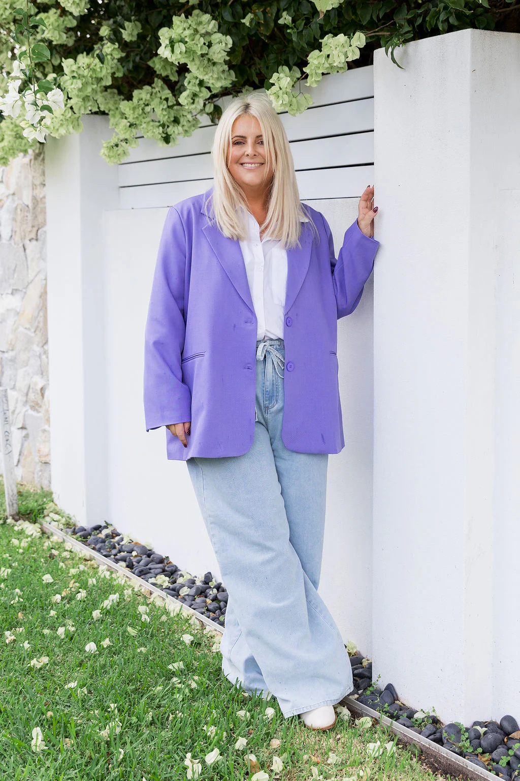Celine Blazer in Purple - Image 5