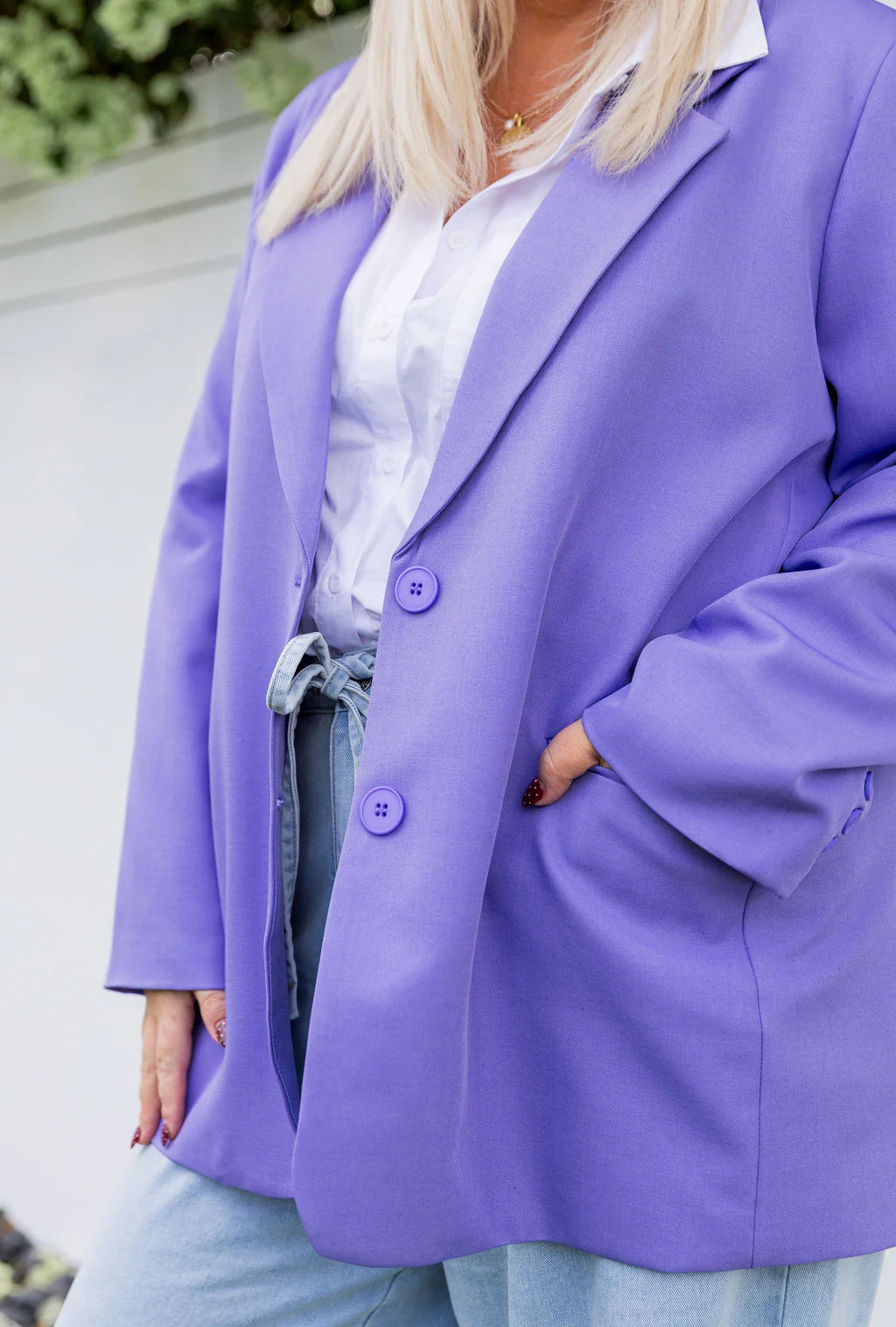 Celine Blazer in Purple - Image 6