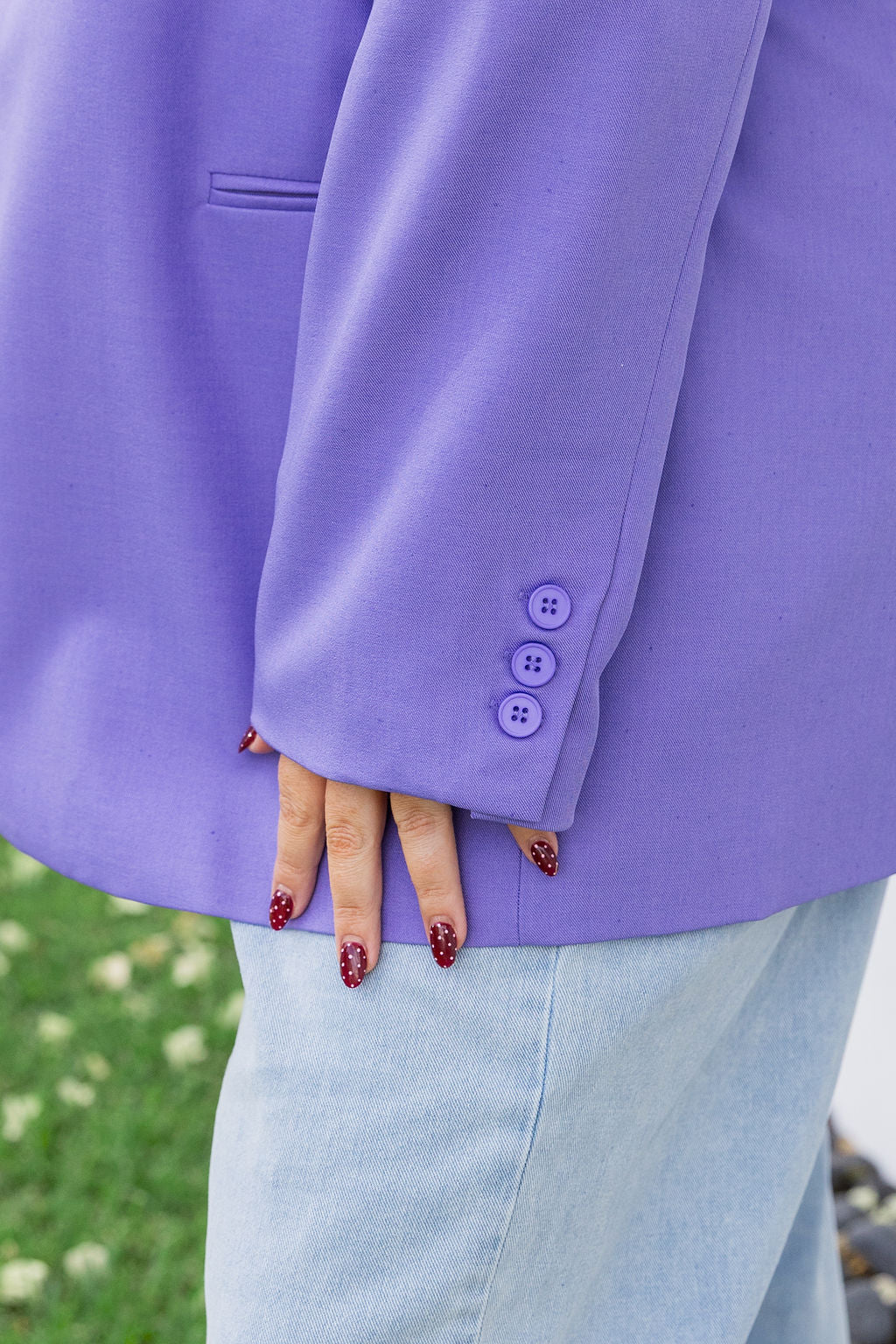 Celine Blazer in Purple - Image 9