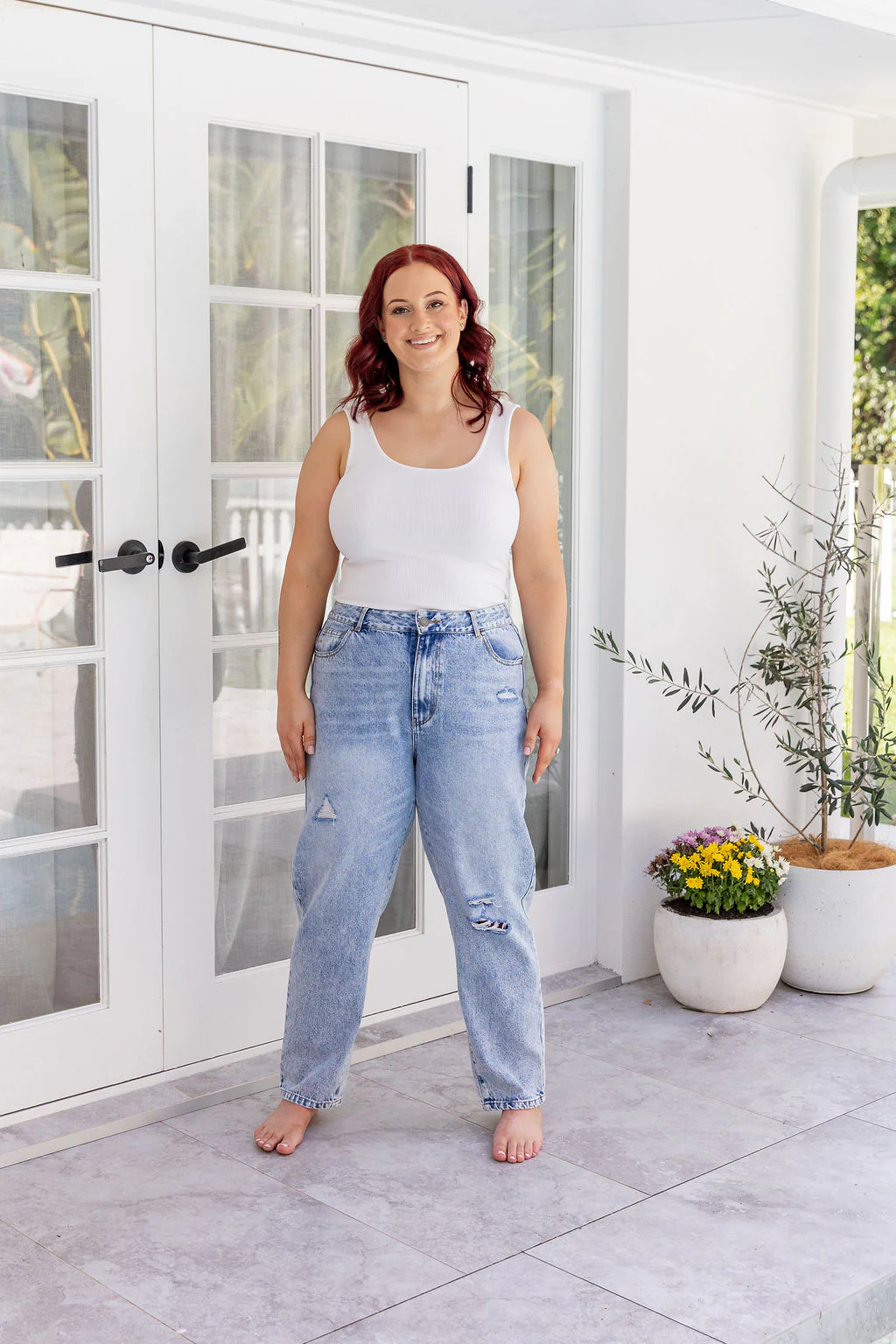 Cerys Jeans in Light Blue Acid Wash - Image 24