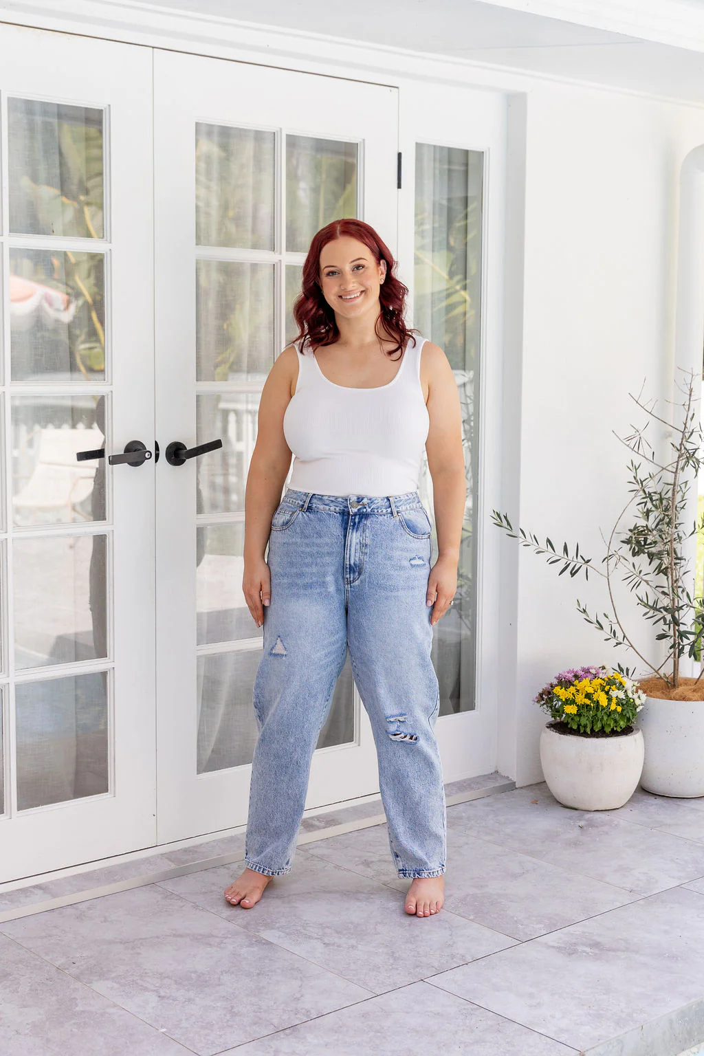 Cerys Jeans in Light Blue Acid Wash - Image 25