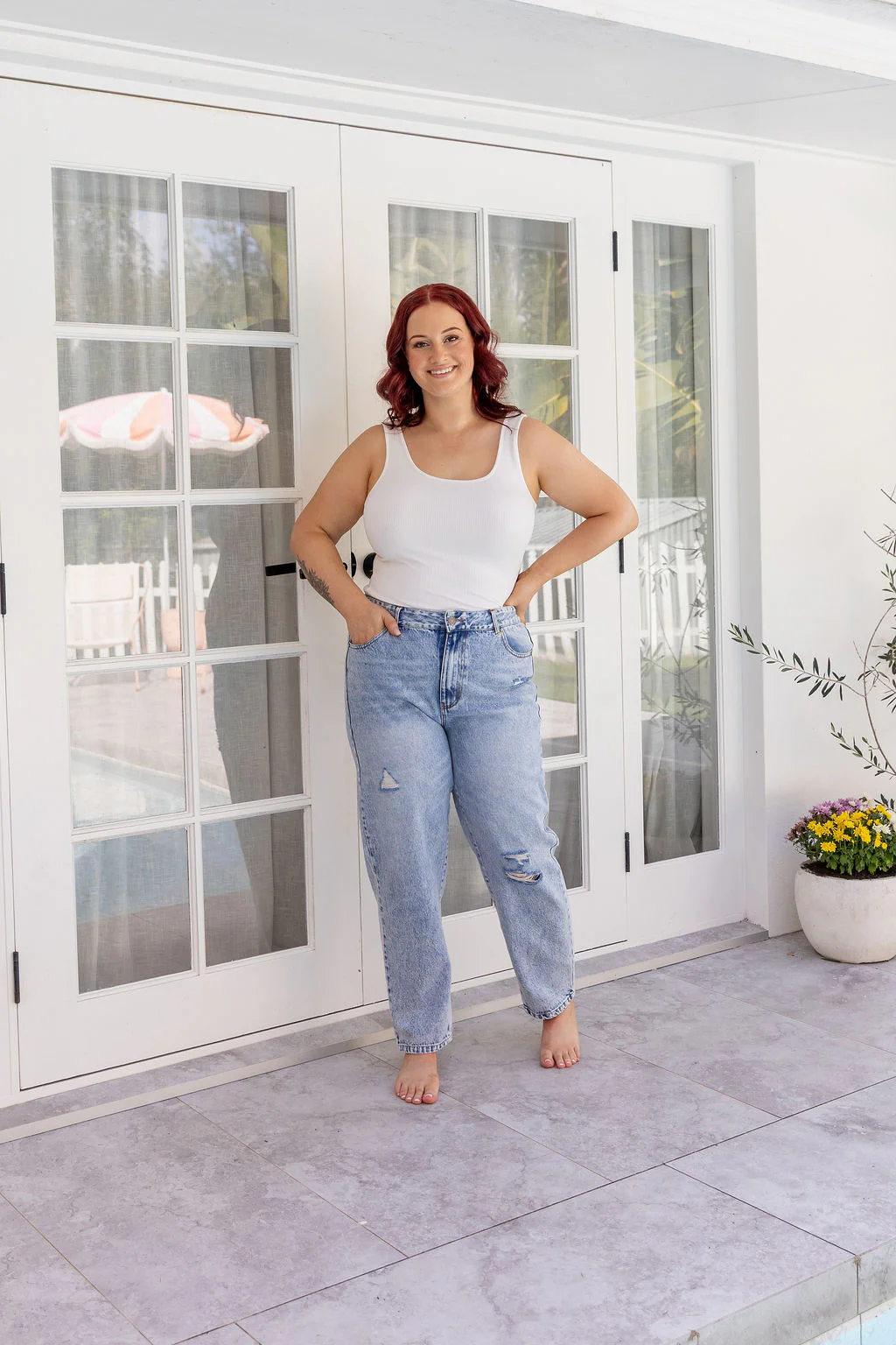 Cerys Jeans in Light Blue Acid Wash - Image 6