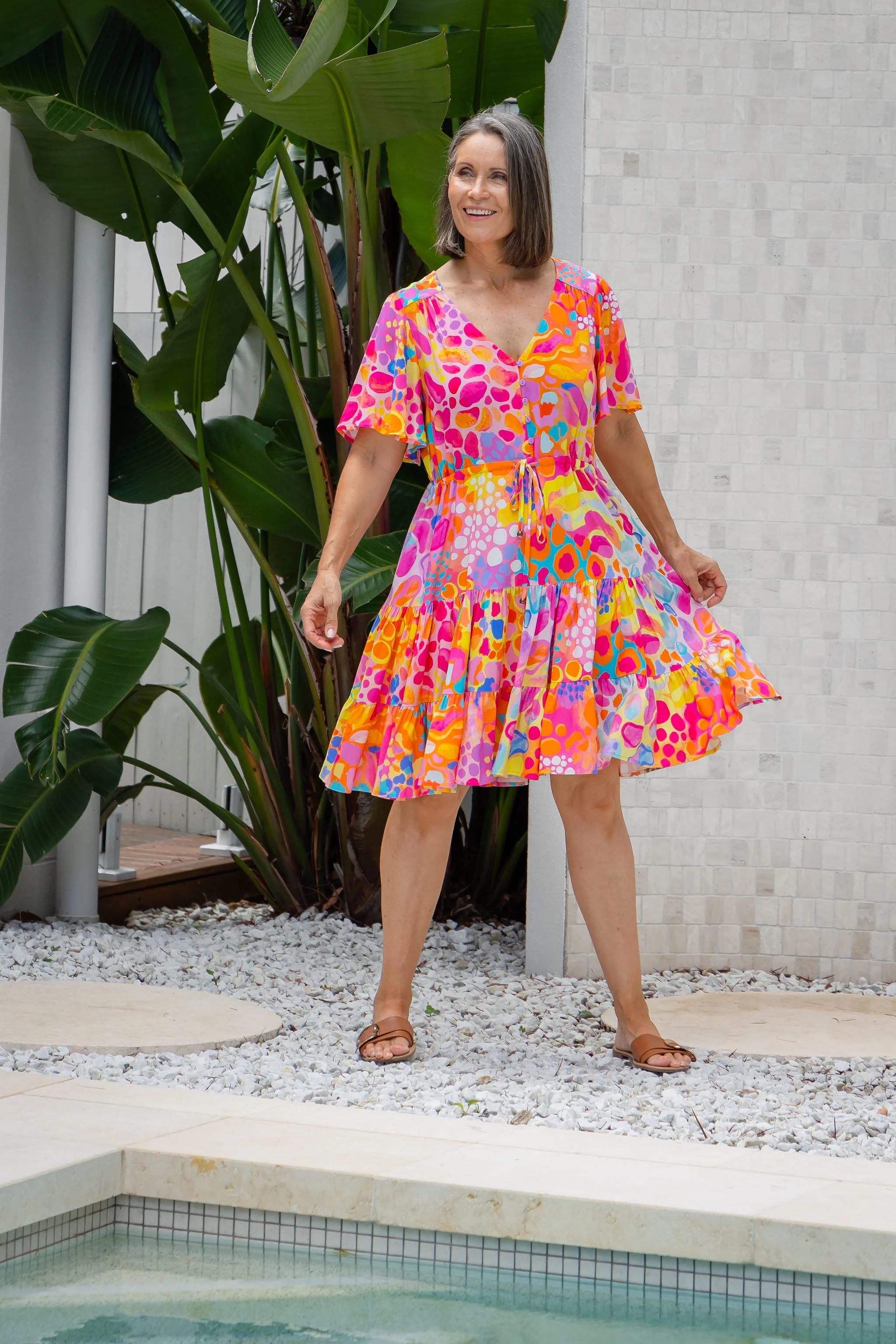 Charlie Dress in Tequila Sunrise by Kasey Rainbow - Image 13