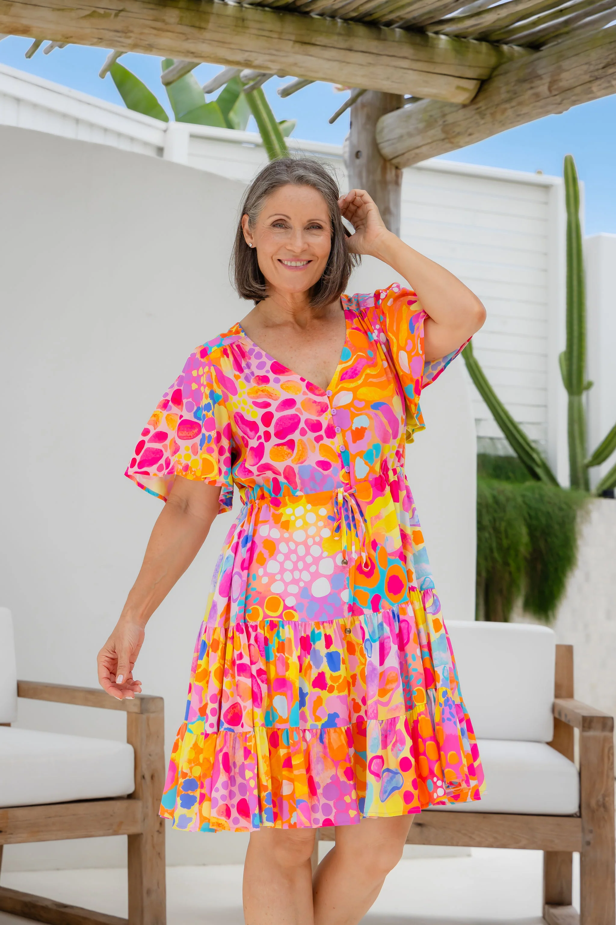 Charlie Dress in Tequila Sunrise by Kasey Rainbow - Image 16