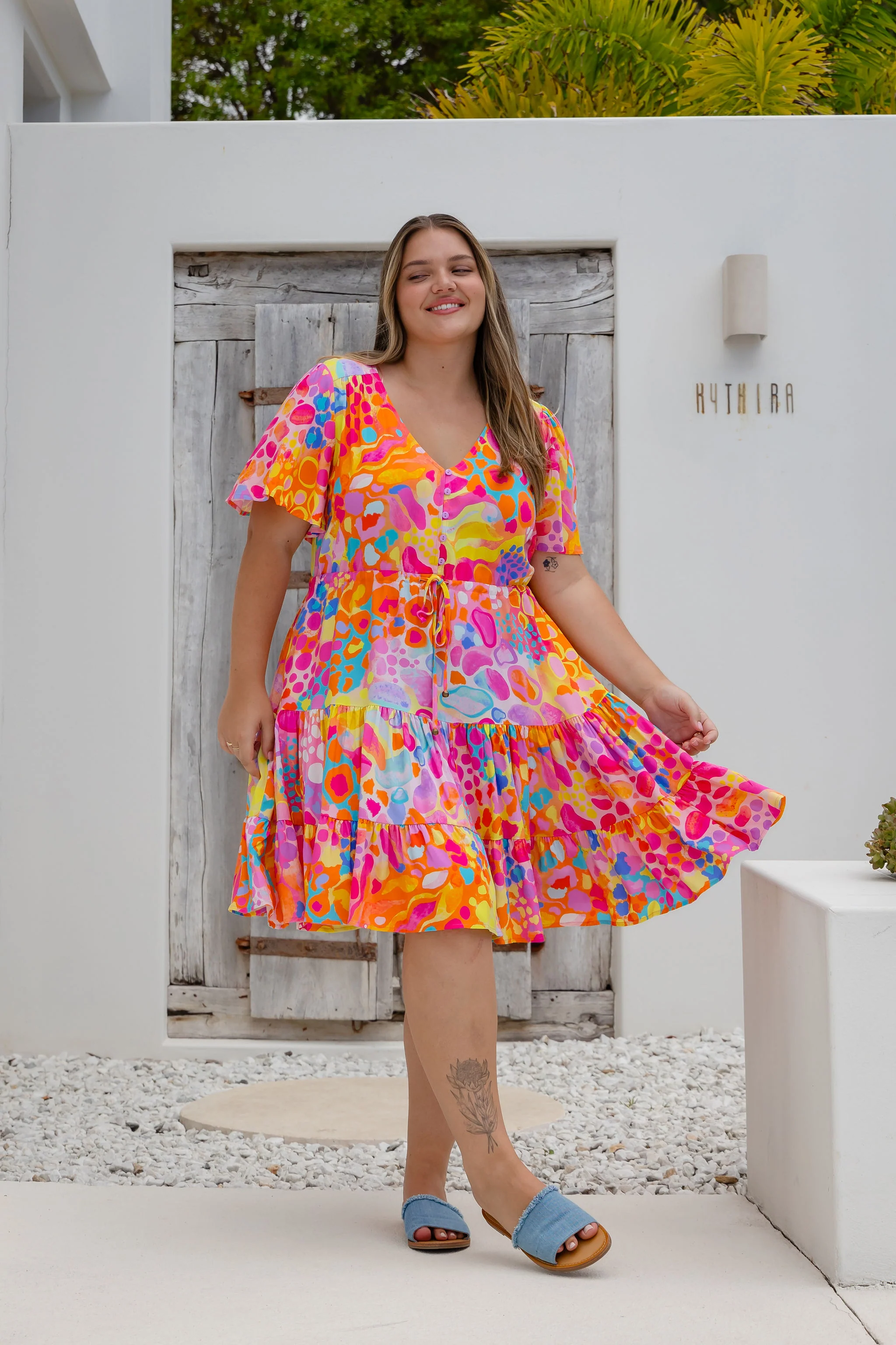 Charlie Dress in Tequila Sunrise by Kasey Rainbow - Image 26
