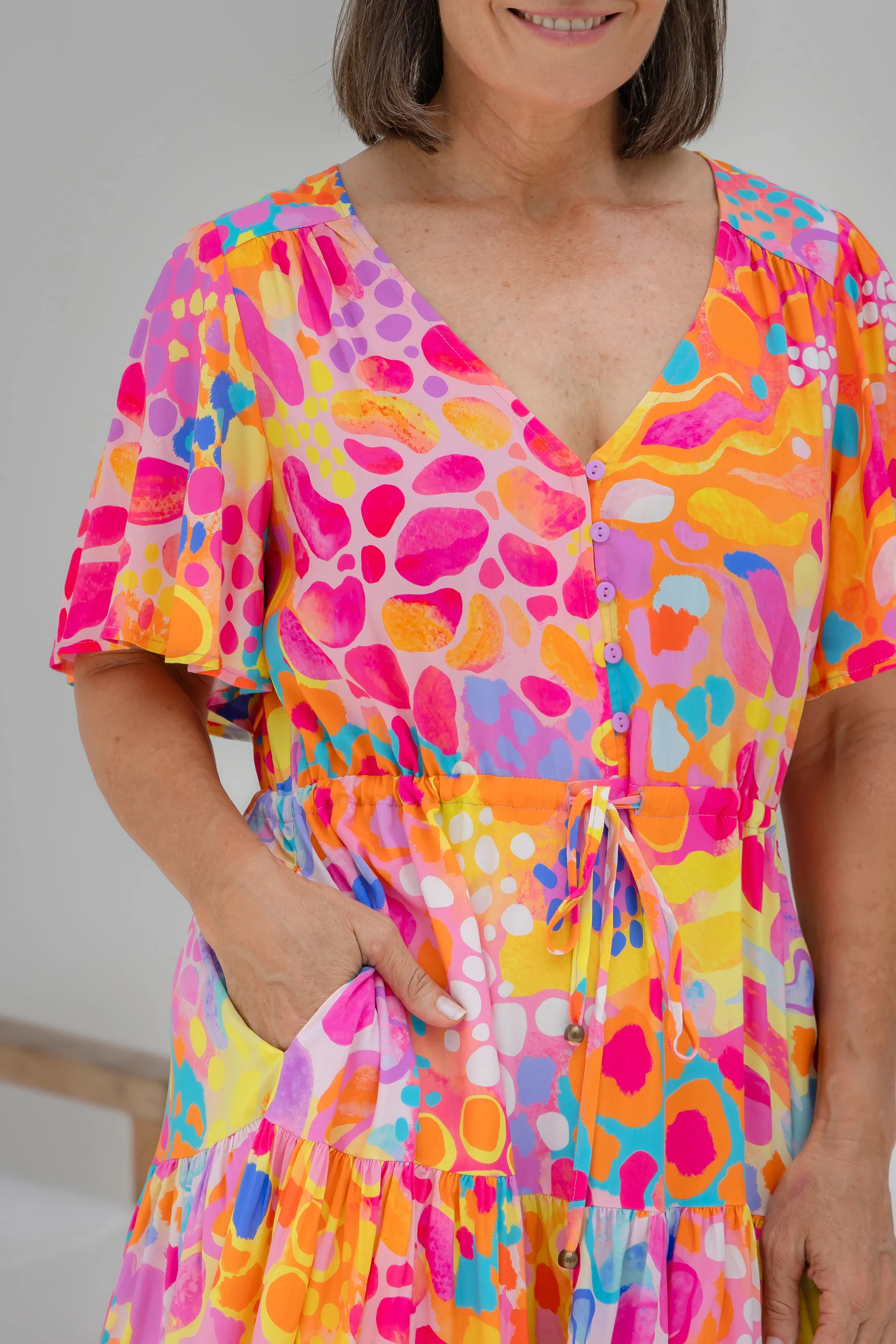 Charlie Dress in Tequila Sunrise by Kasey Rainbow - Image 3