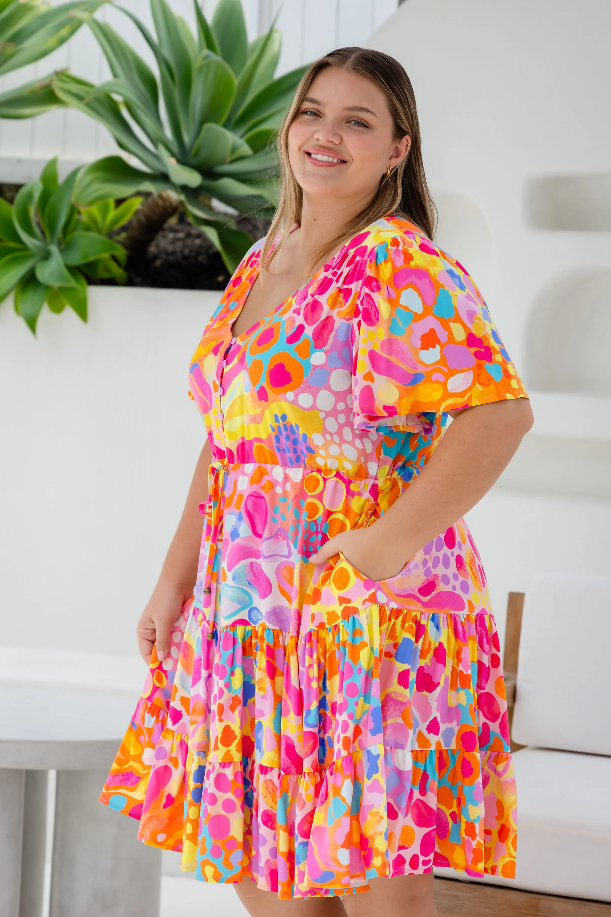 Charlie Dress in Tequila Sunrise by Kasey Rainbow - Image 6