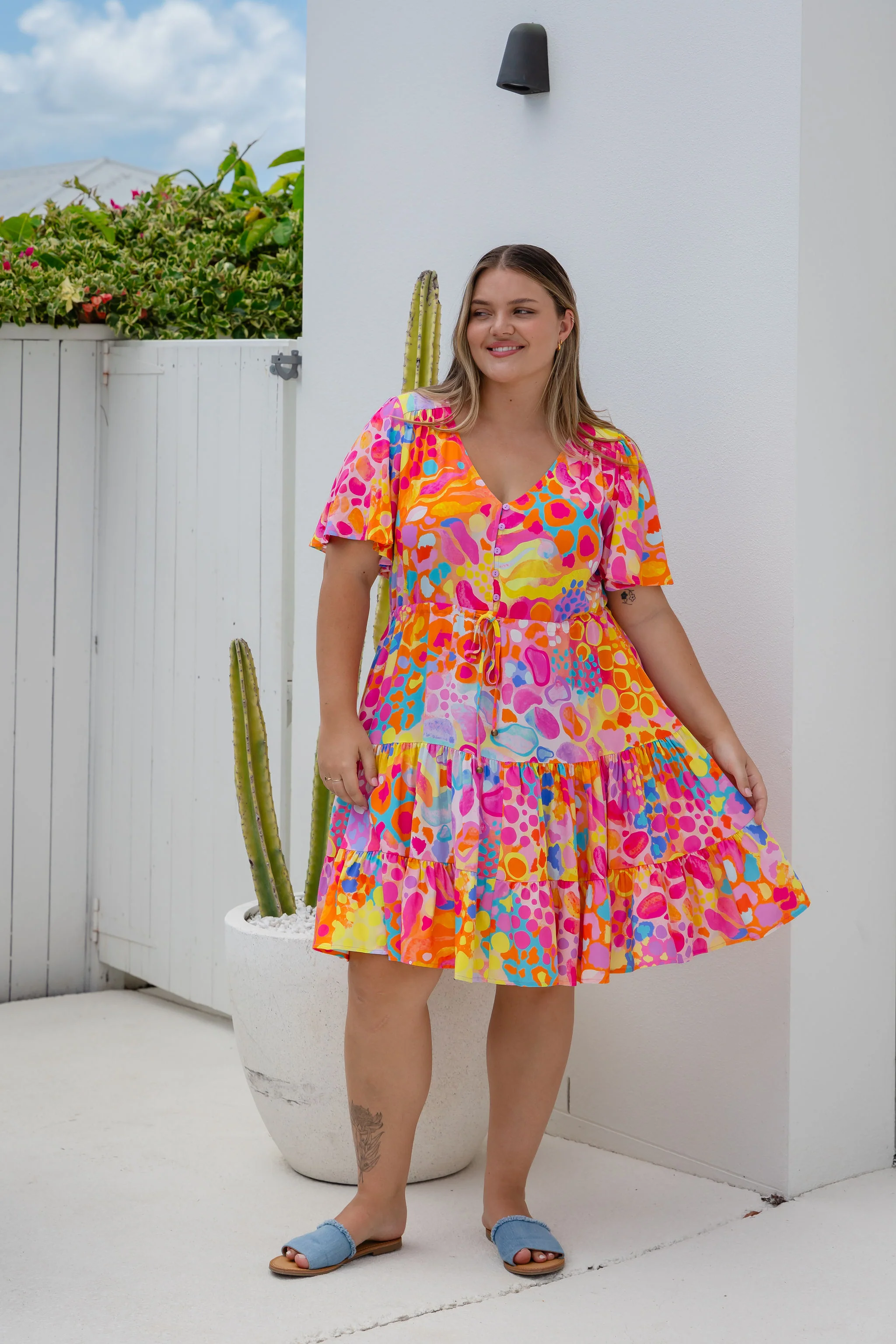 Charlie Dress in Tequila Sunrise by Kasey Rainbow - Image 7