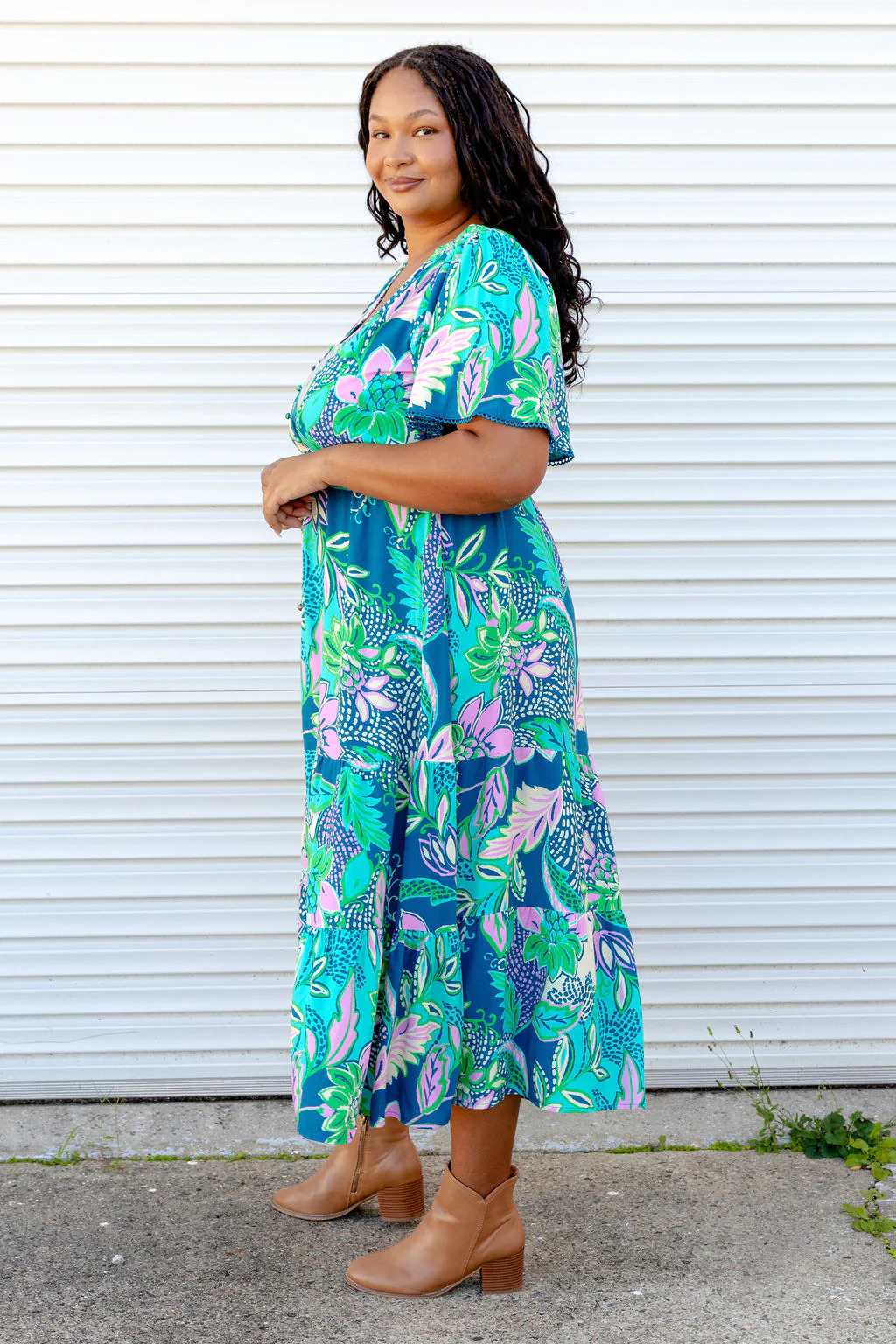 Charlize Maxi Dress in Kosum Pink - Image 5