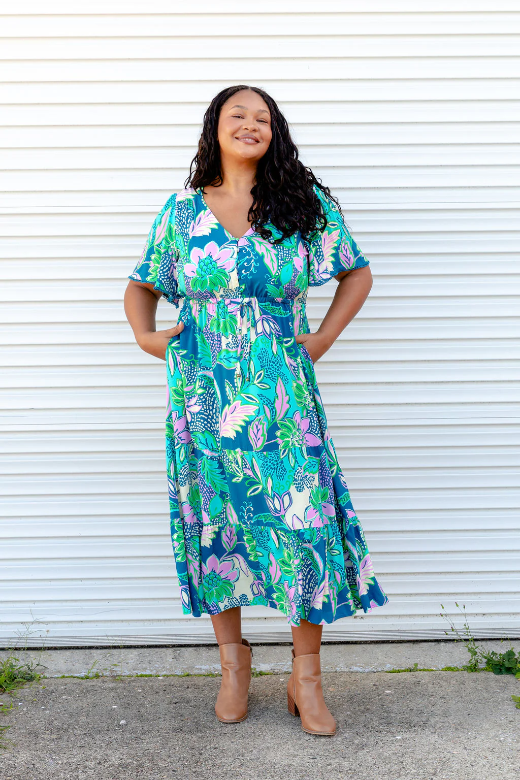 Charlize Maxi Dress in Kosum Pink - Image 8