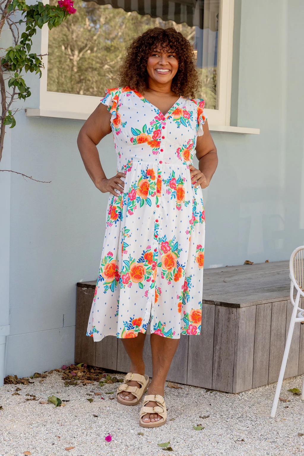 Chelsea Midi Dress in Frida - Image 12